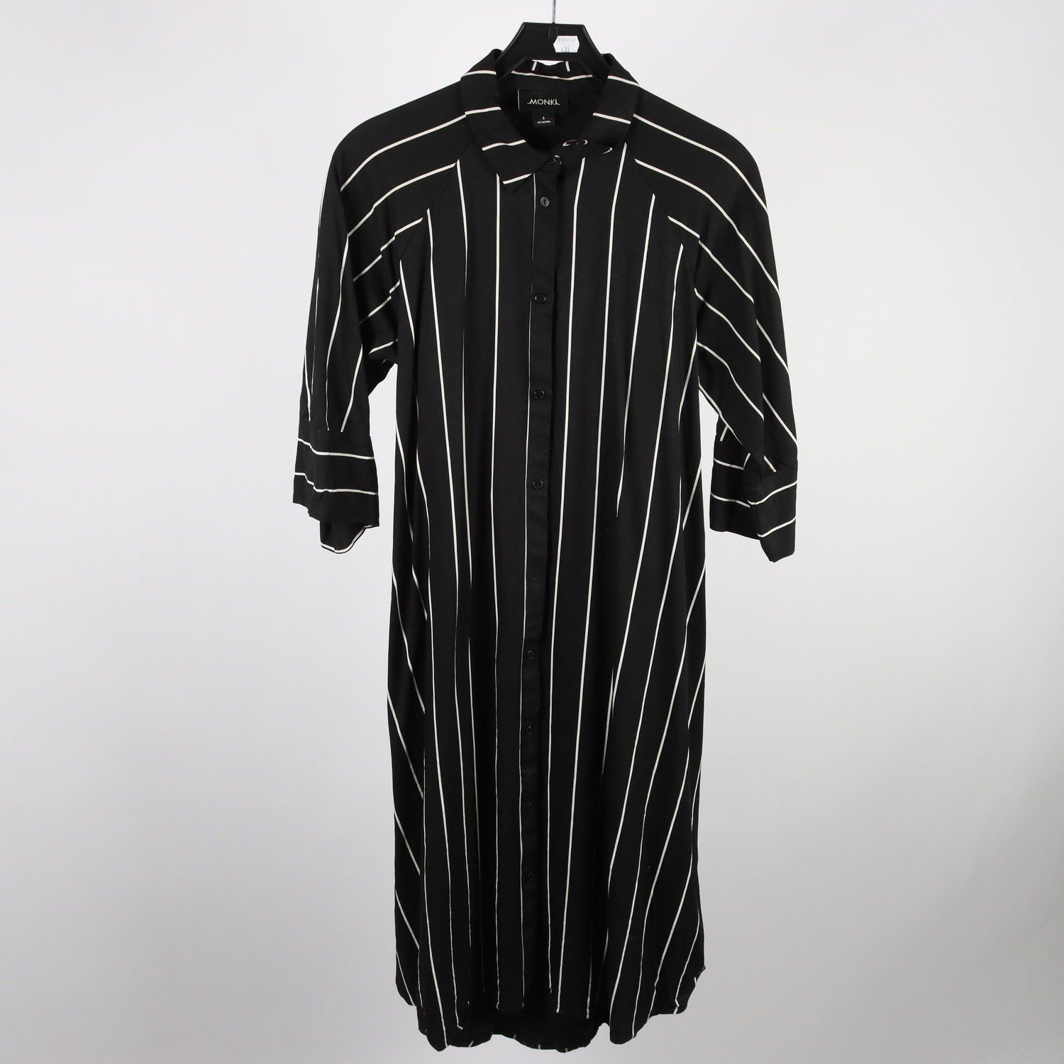 Klänning, Monki, svart, vit, stl. S