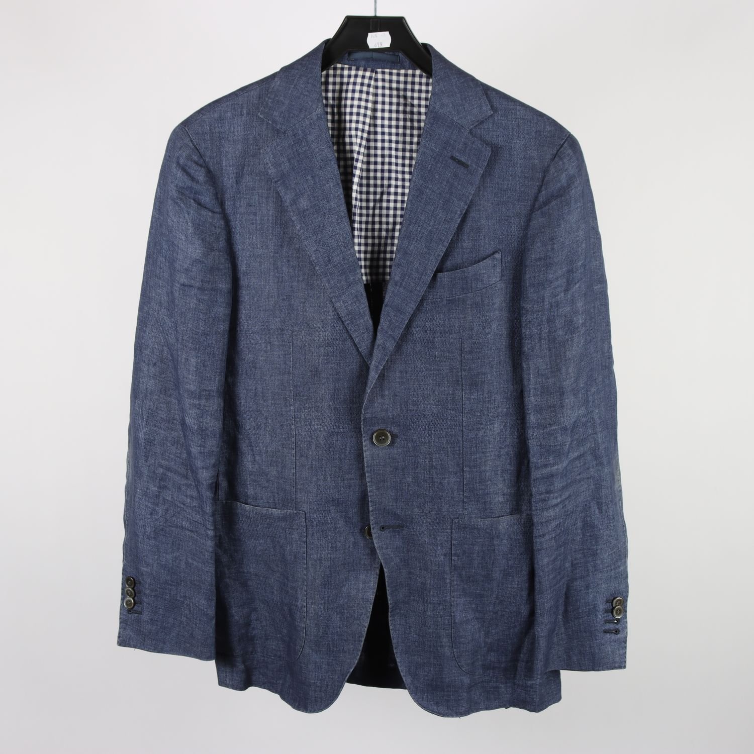 Kavaj, Suitsupply, blå, lin, stl. 46.