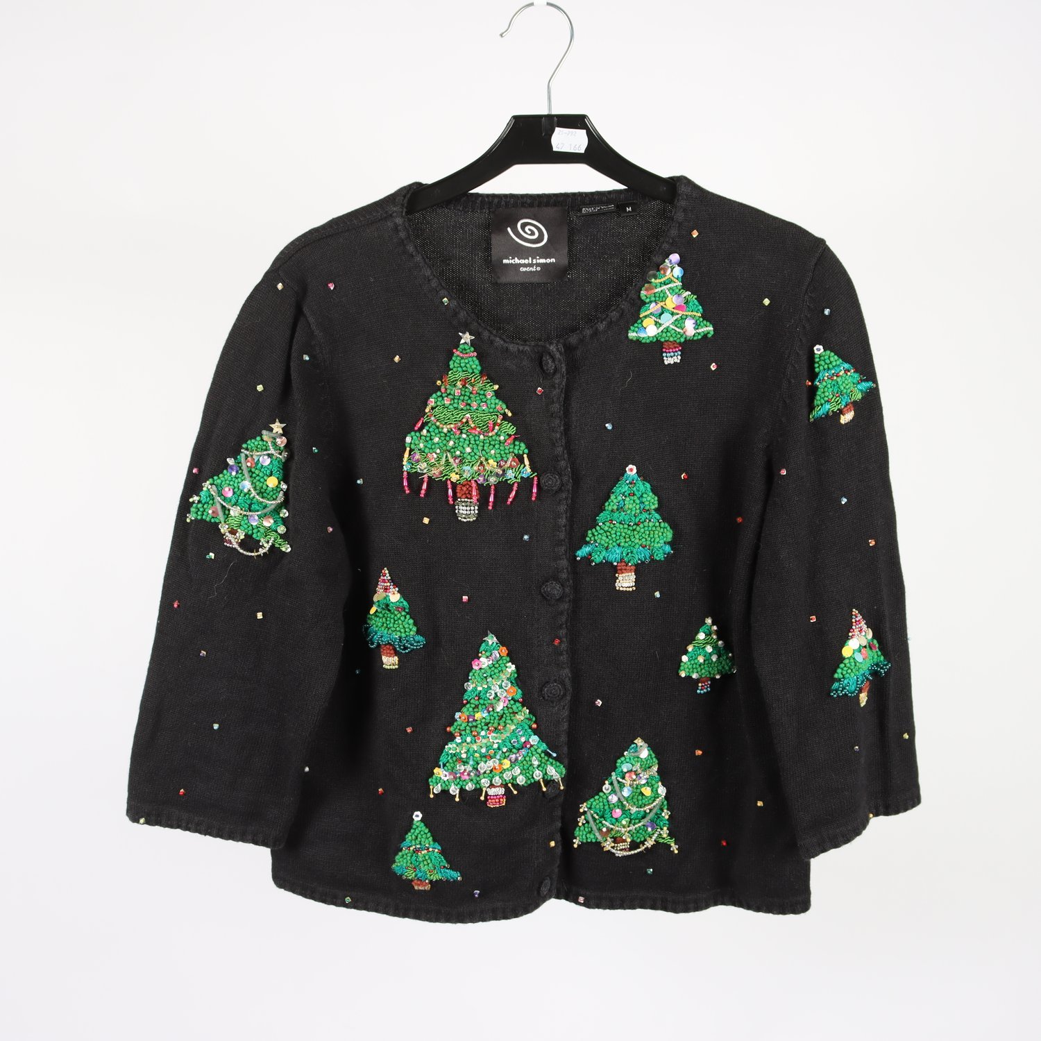 Stickad julkofta, Michael Simon, vintage, stl. M