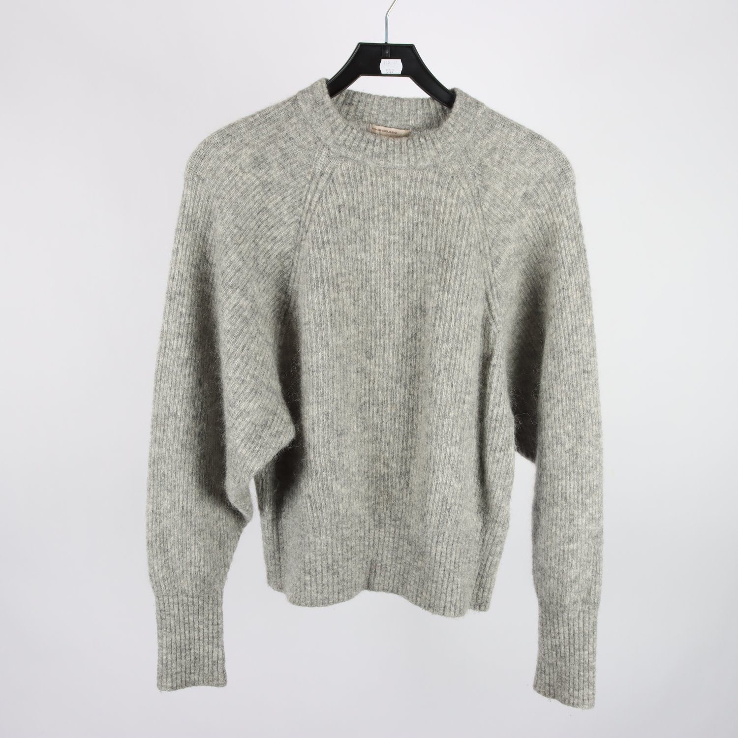 Tröja, H&M, grå, ull, mohair, stl. 38.