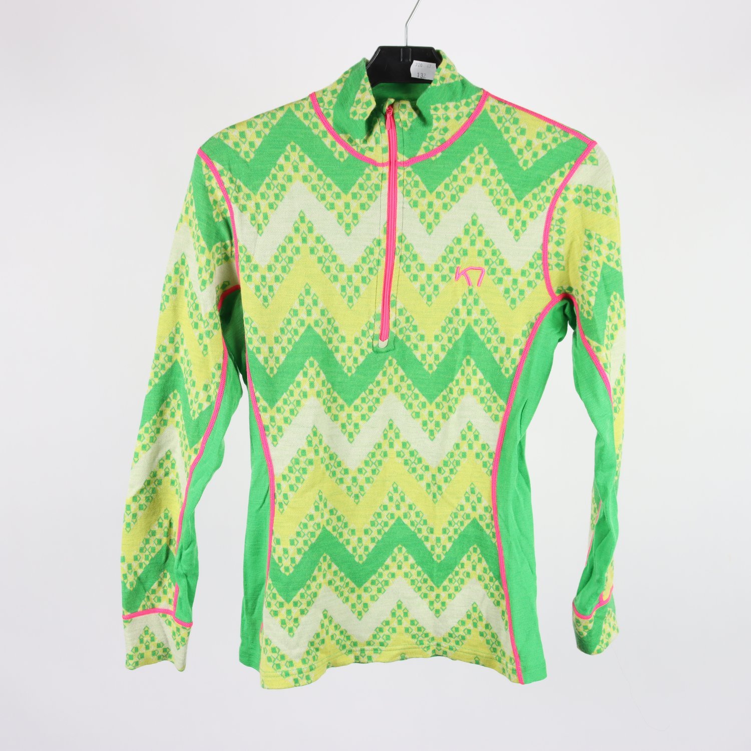 Underställströja, Kari Traa, grön, mönstrad, stl. M