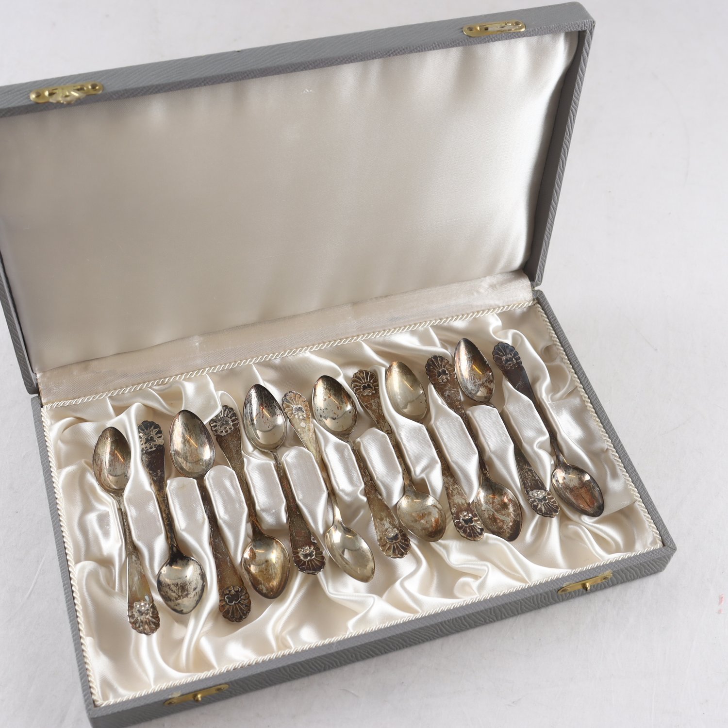 Kaffeskedar, silver, MGAB, Uppsala, 1959, 12 st
