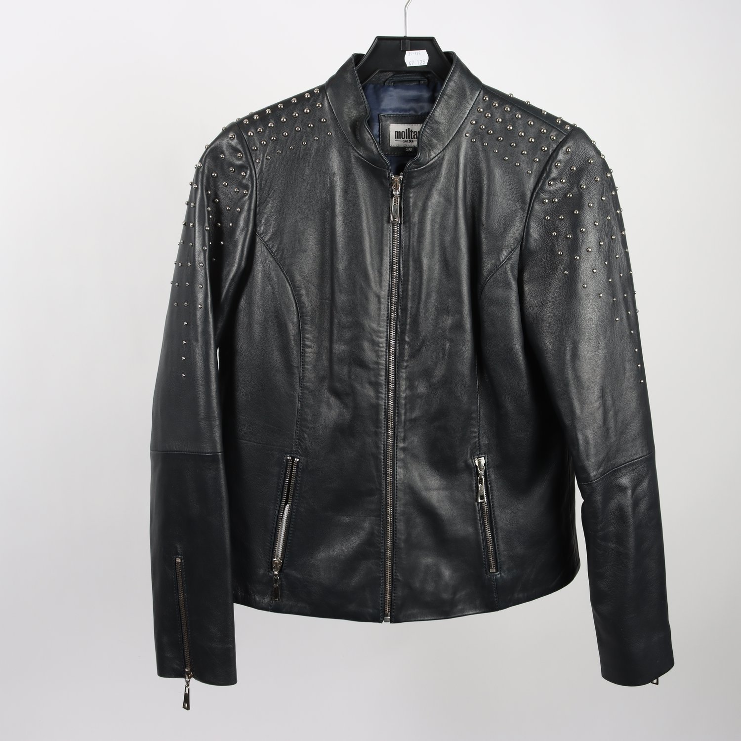 Skinnjacka, Molltan, 100% lammläder, stl. 38