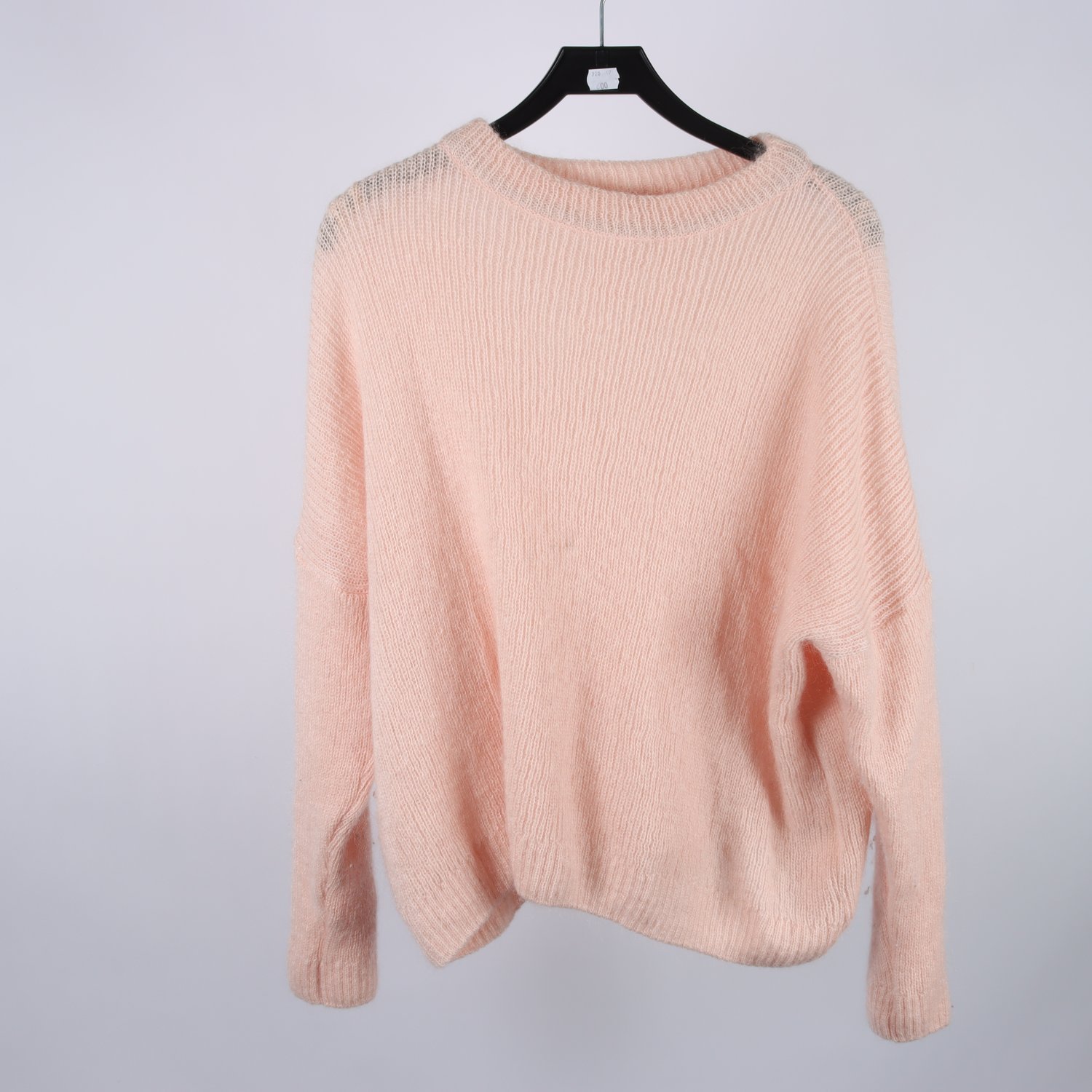 Tröja, R Collection, aprikos, mohair, ull, stl. M.