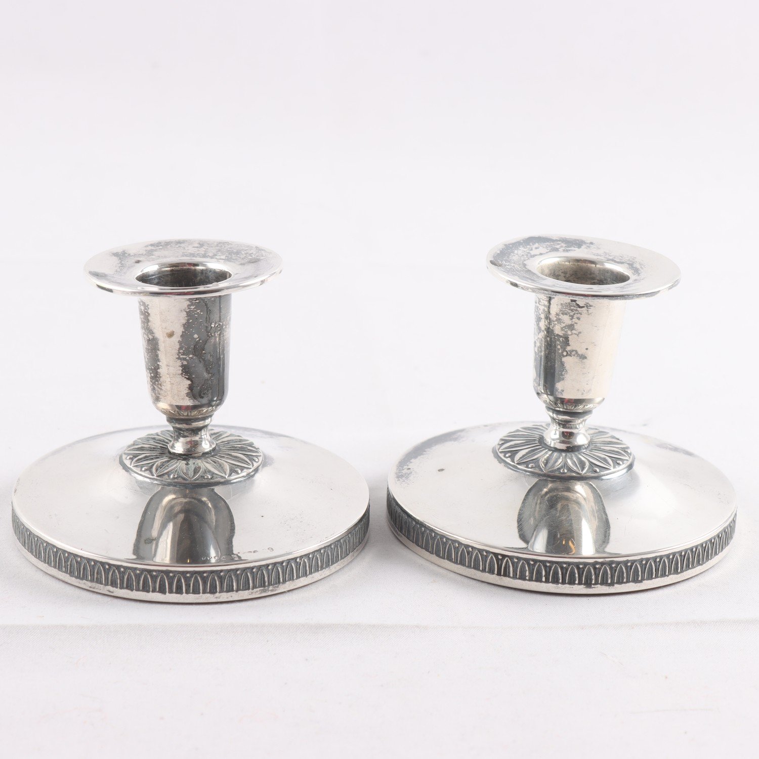 Ett par ljusstakar, Silver, Tillv. år 1953