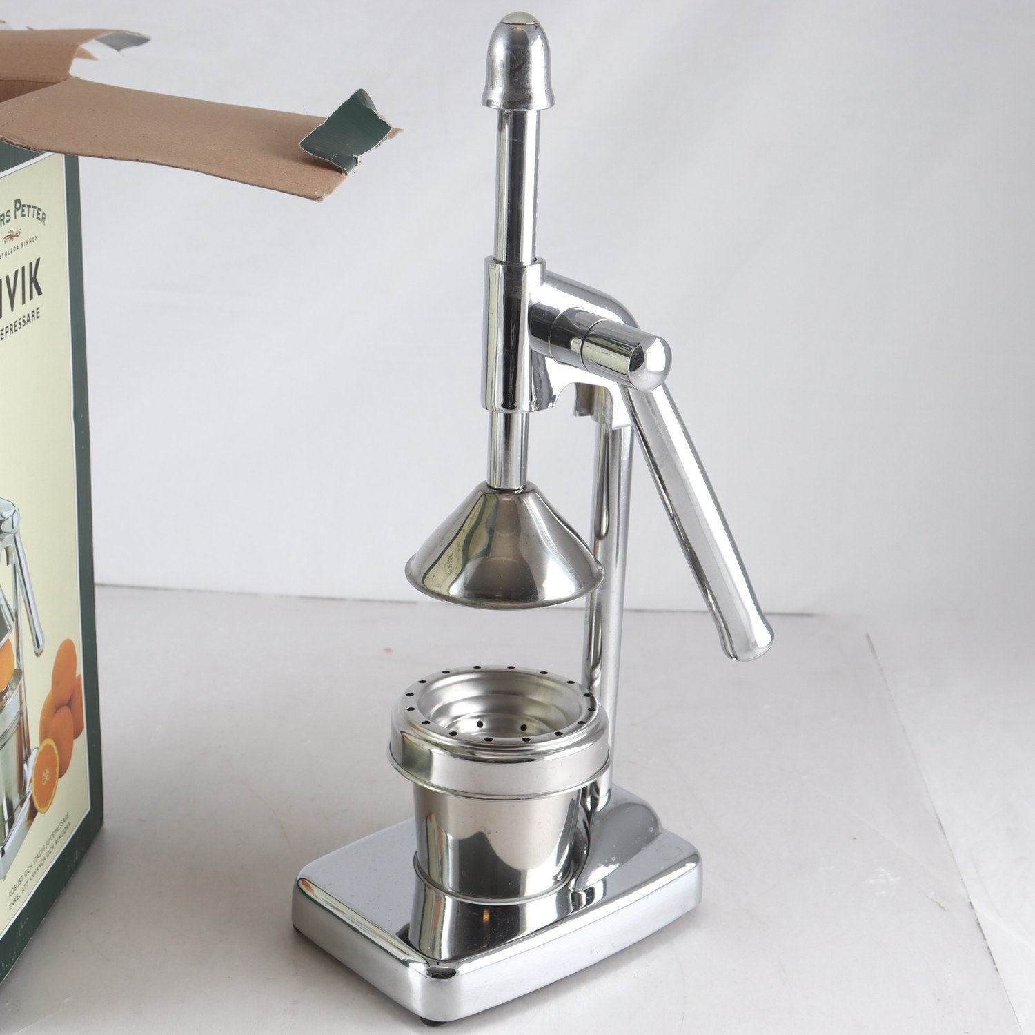 Juicepressare, rostfritt stål, ”Kivik”, Anders Petter. Samfraktas ej.