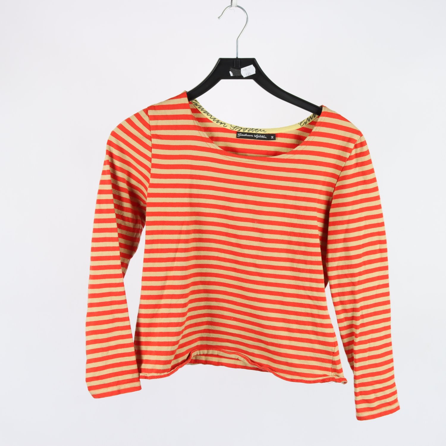 Tröja, Gudrun Sjödèn, röd, beige, randig, stl. M