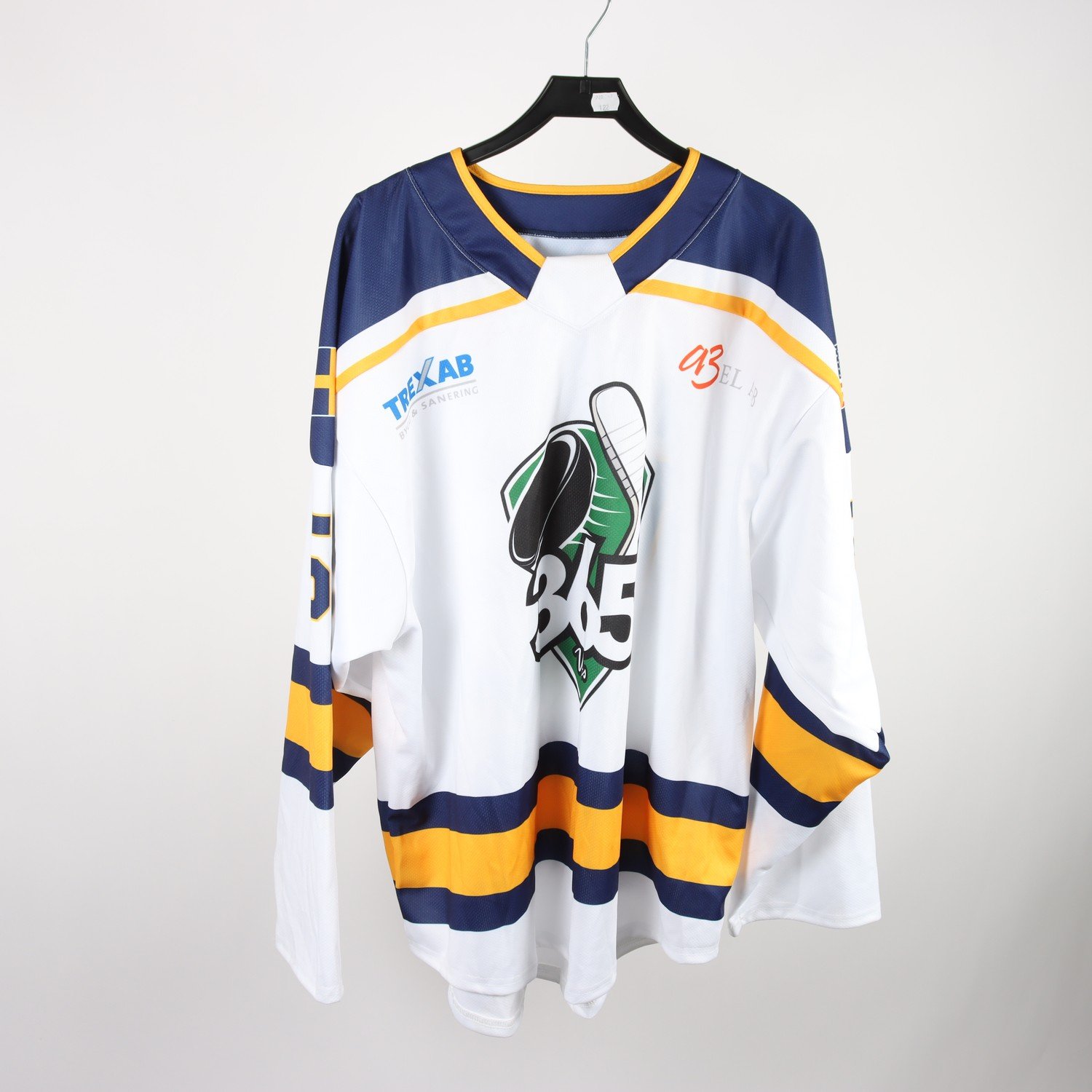 Sporttröja, 365 Vets, Norling 55, vit, blå, orange, stl. XL