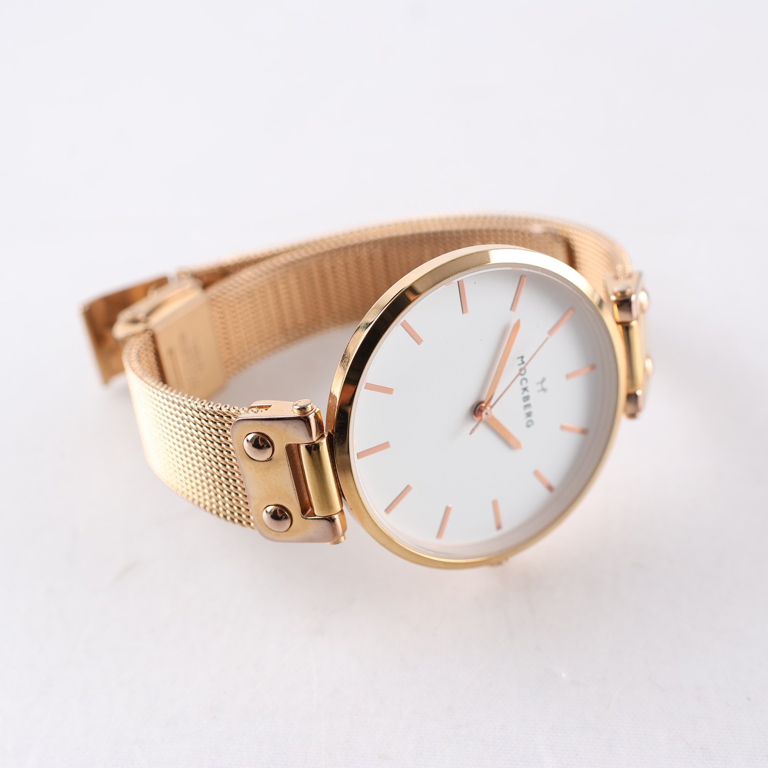 Armbandsur, guldfärgad metall, Mockberg Lily