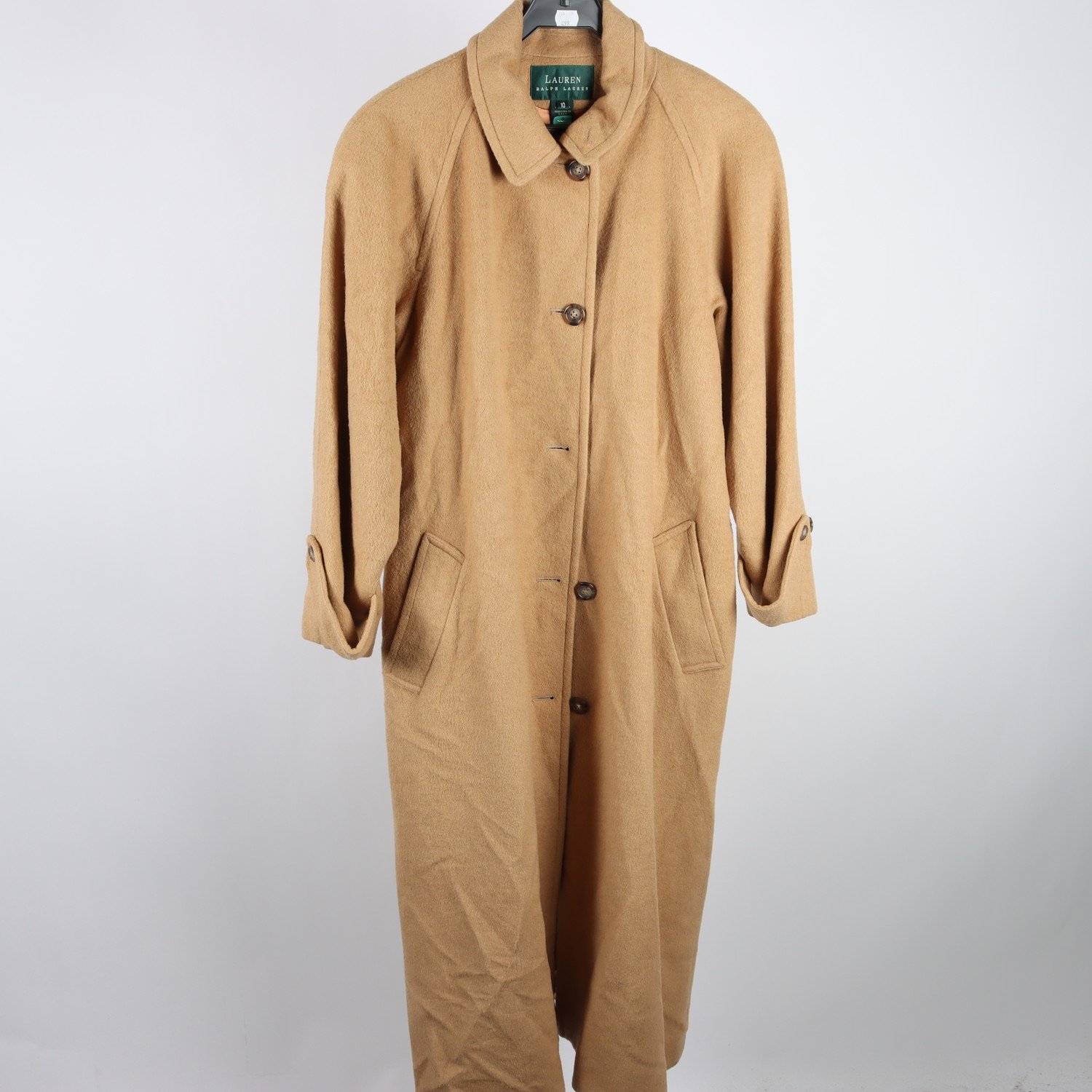 Kappa, Lauren Ralph Lauren, beige, 100% kamelhår, stl. 10 (M/L).