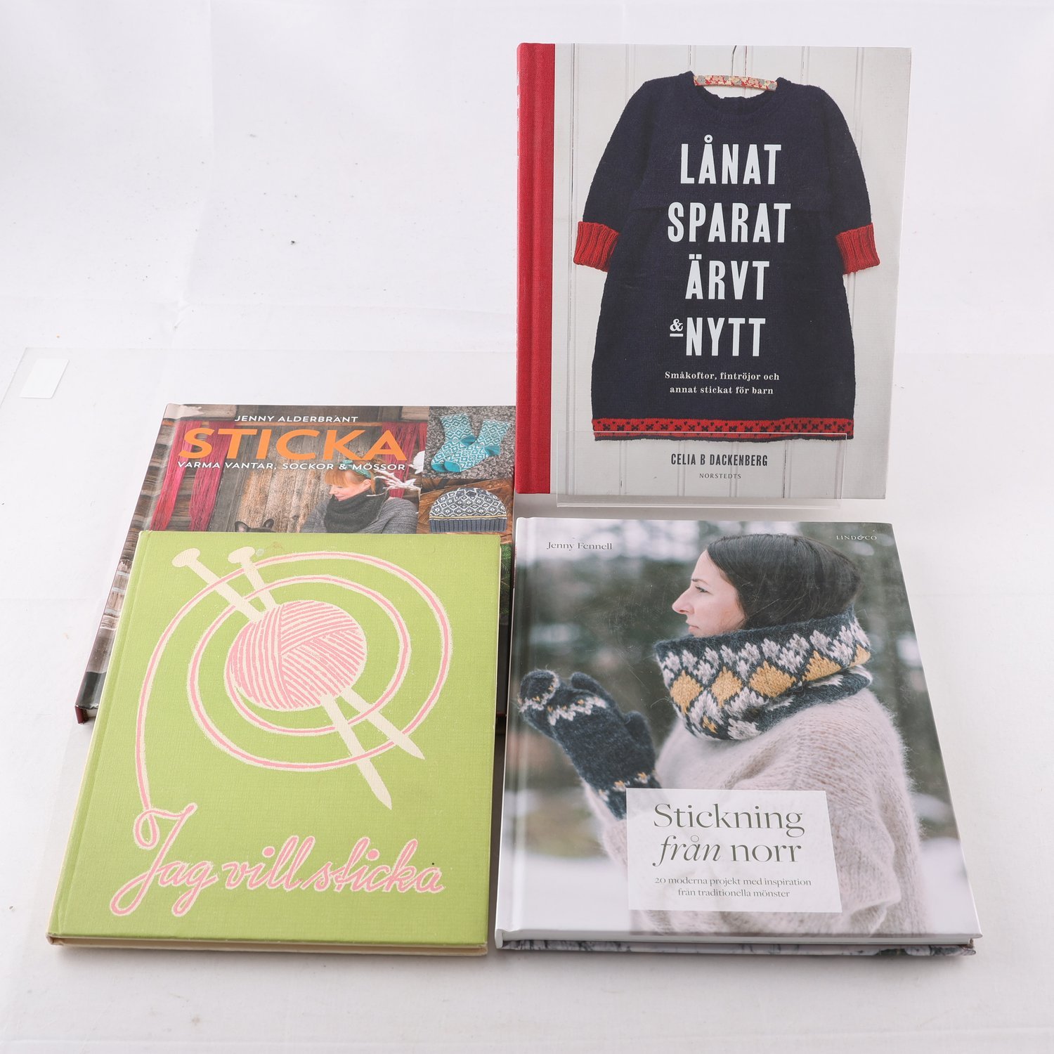 Stickning, bokpaket med 4 volymer