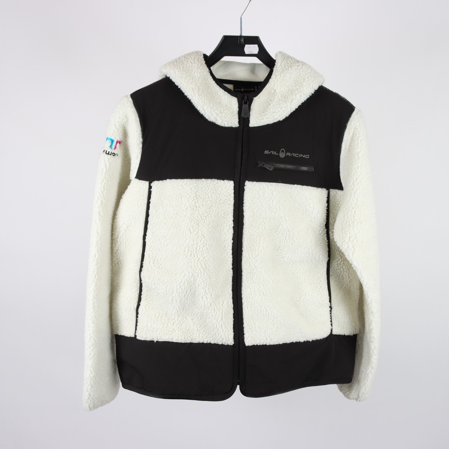 Teddyjacka, Sail Racing, vit, svart, stl. M