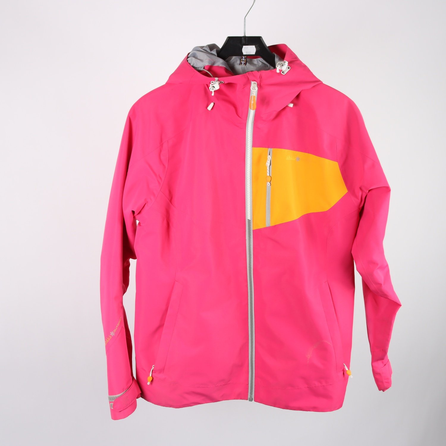 Vindjacka, Ahkka, rosa, orange, stl. 38.