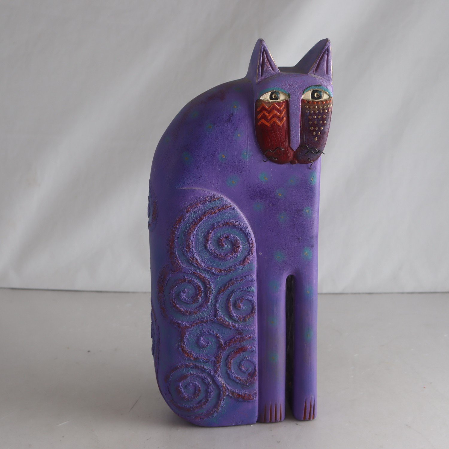 Skulptur,”Cat”, Laurel Burch. Samfraktas ej.