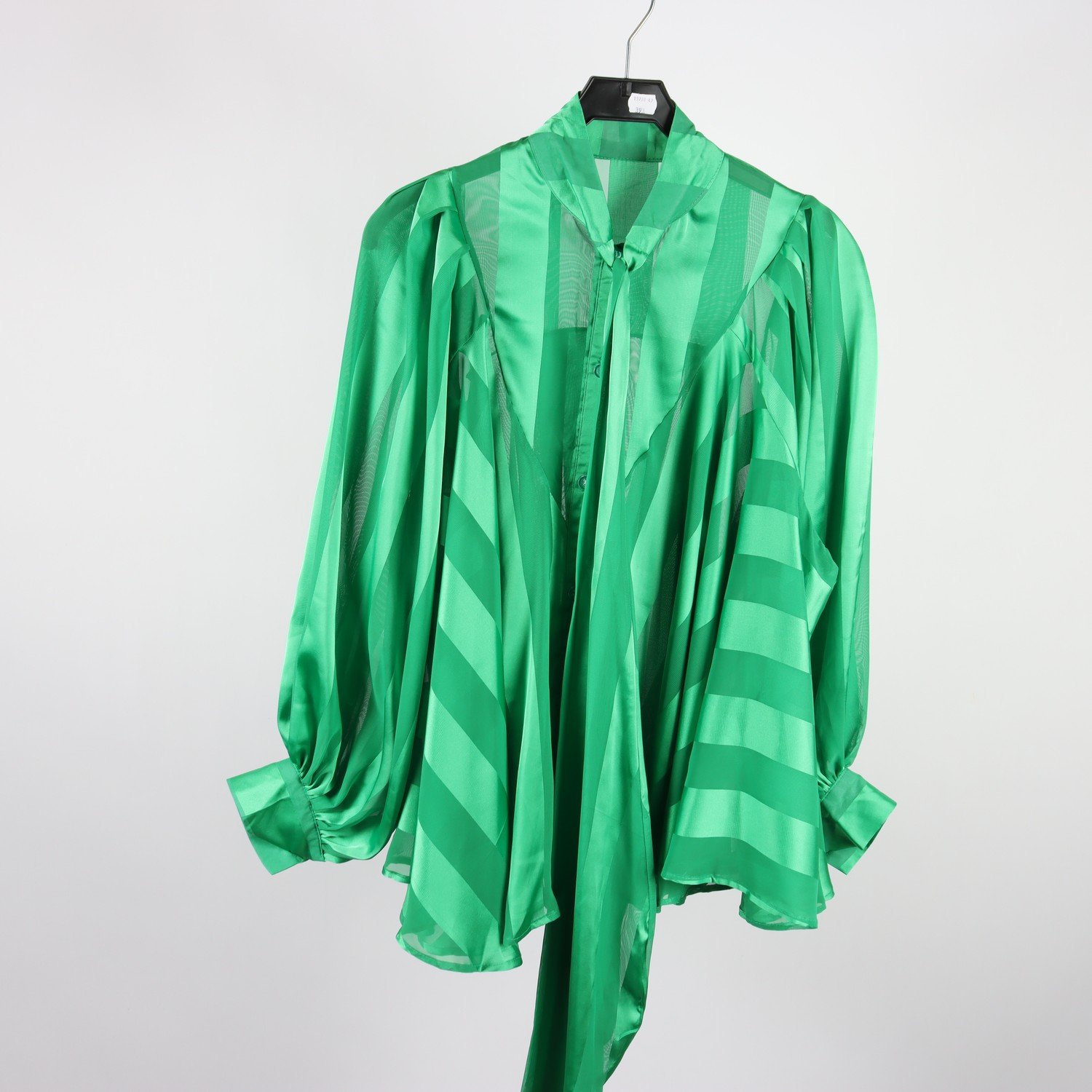 Blus, Okänd, grön, stl ca. XS/S