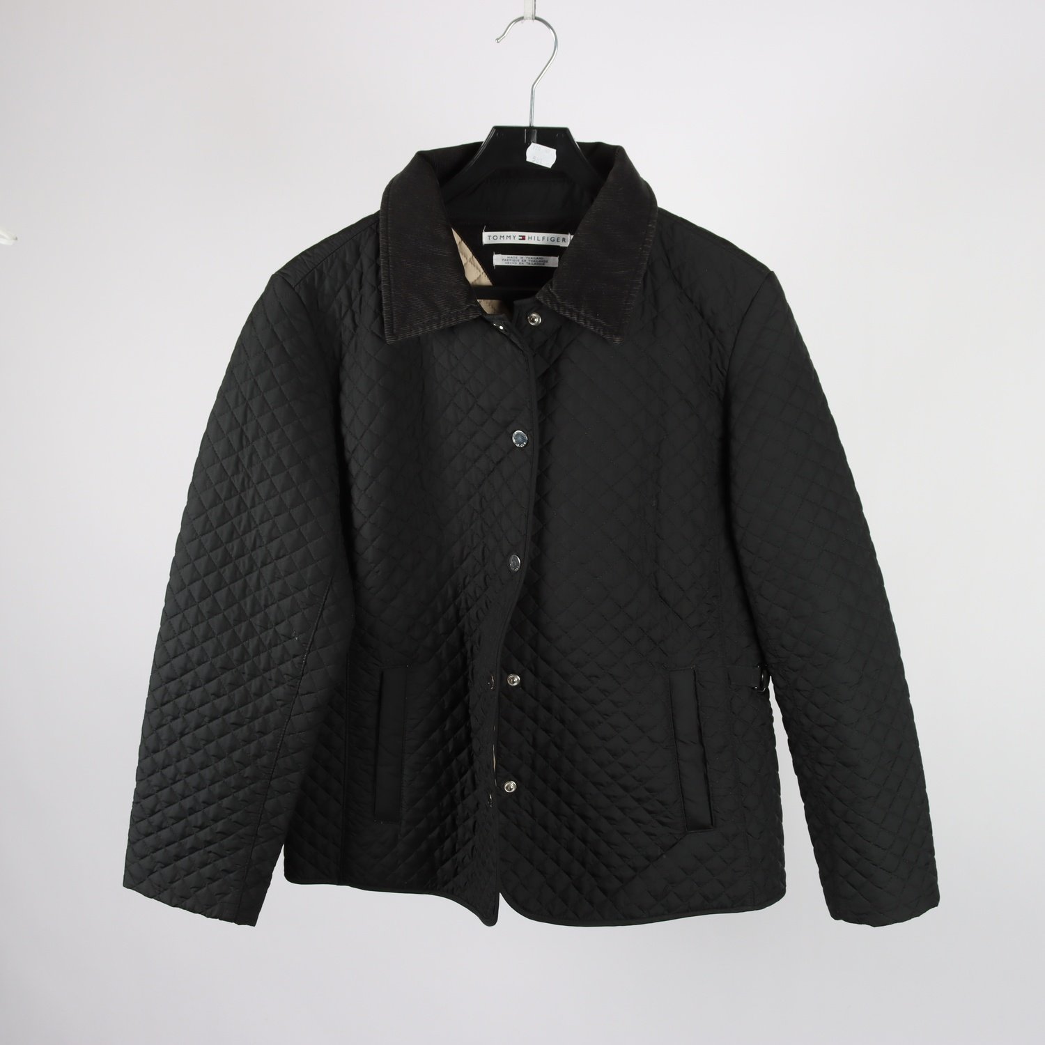 Jacka, Tommy Hilfiger, quiltad, svart, stl. L.