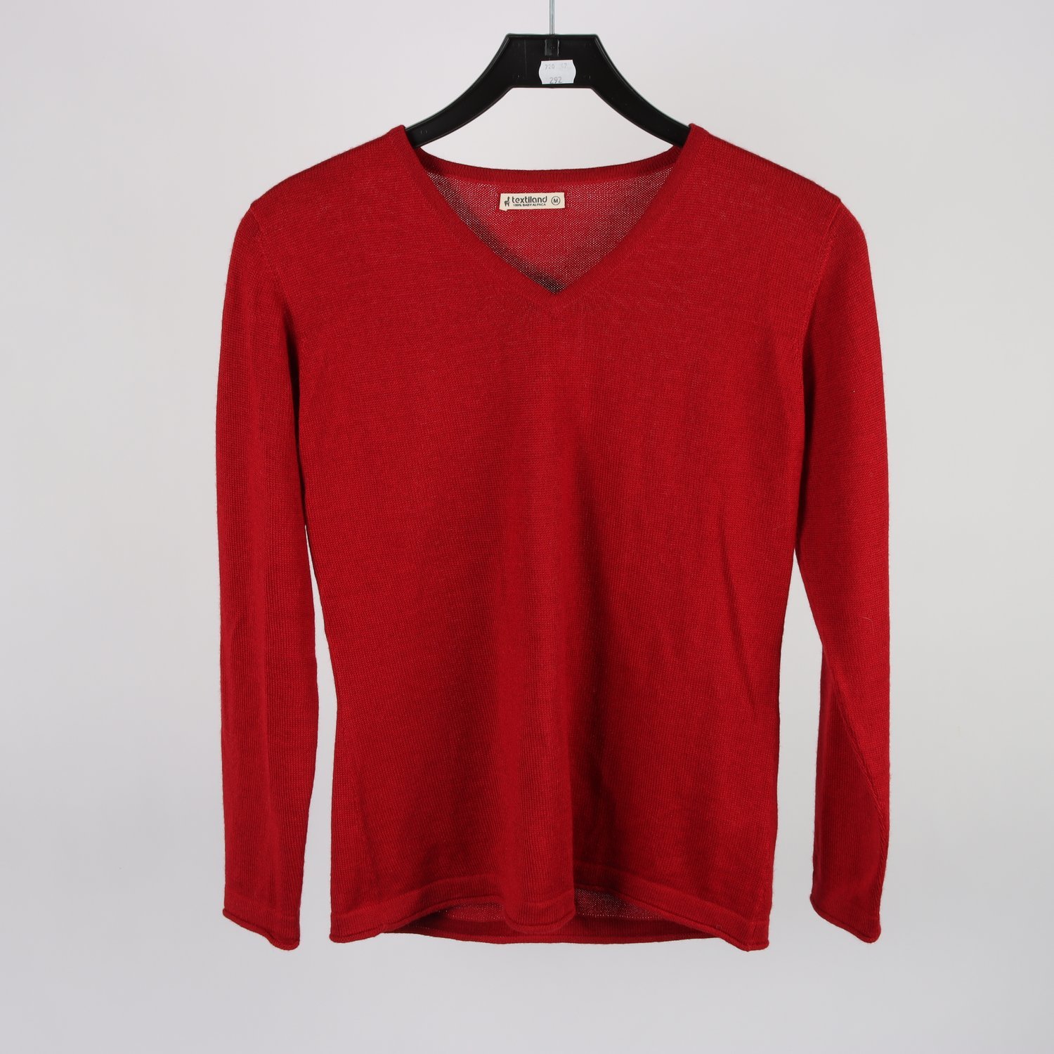 Tröja, Textiland, röd, 100% baby alpaca, stl. M.
