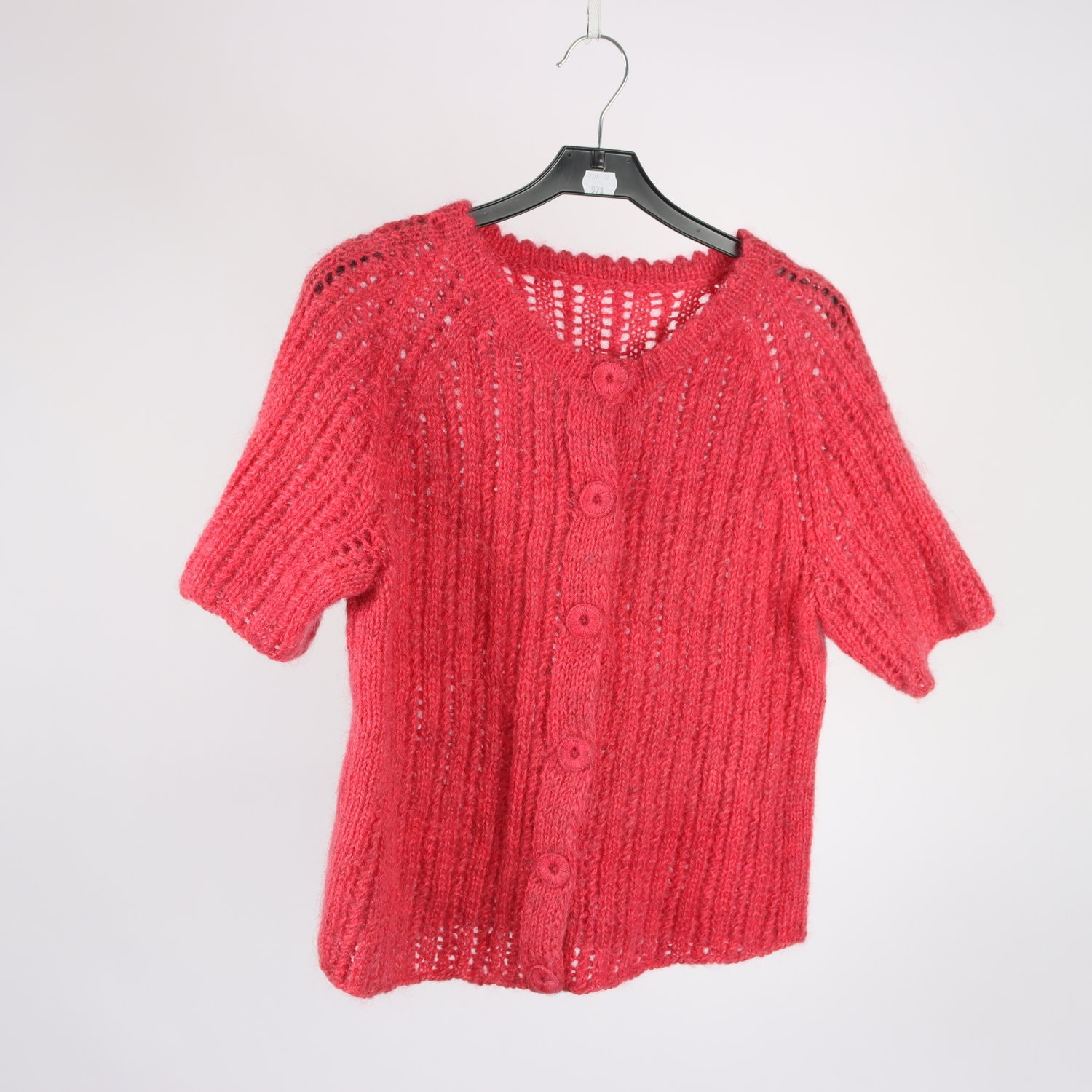 Kofta, Okänd, hallonröd, ullmix, stl. ca. S.