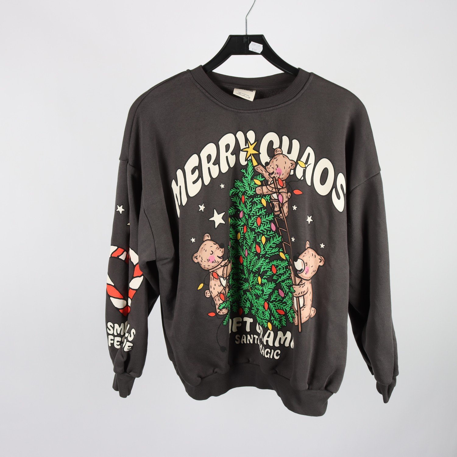 Jultröja, Pull&Bear, grå, stl. M