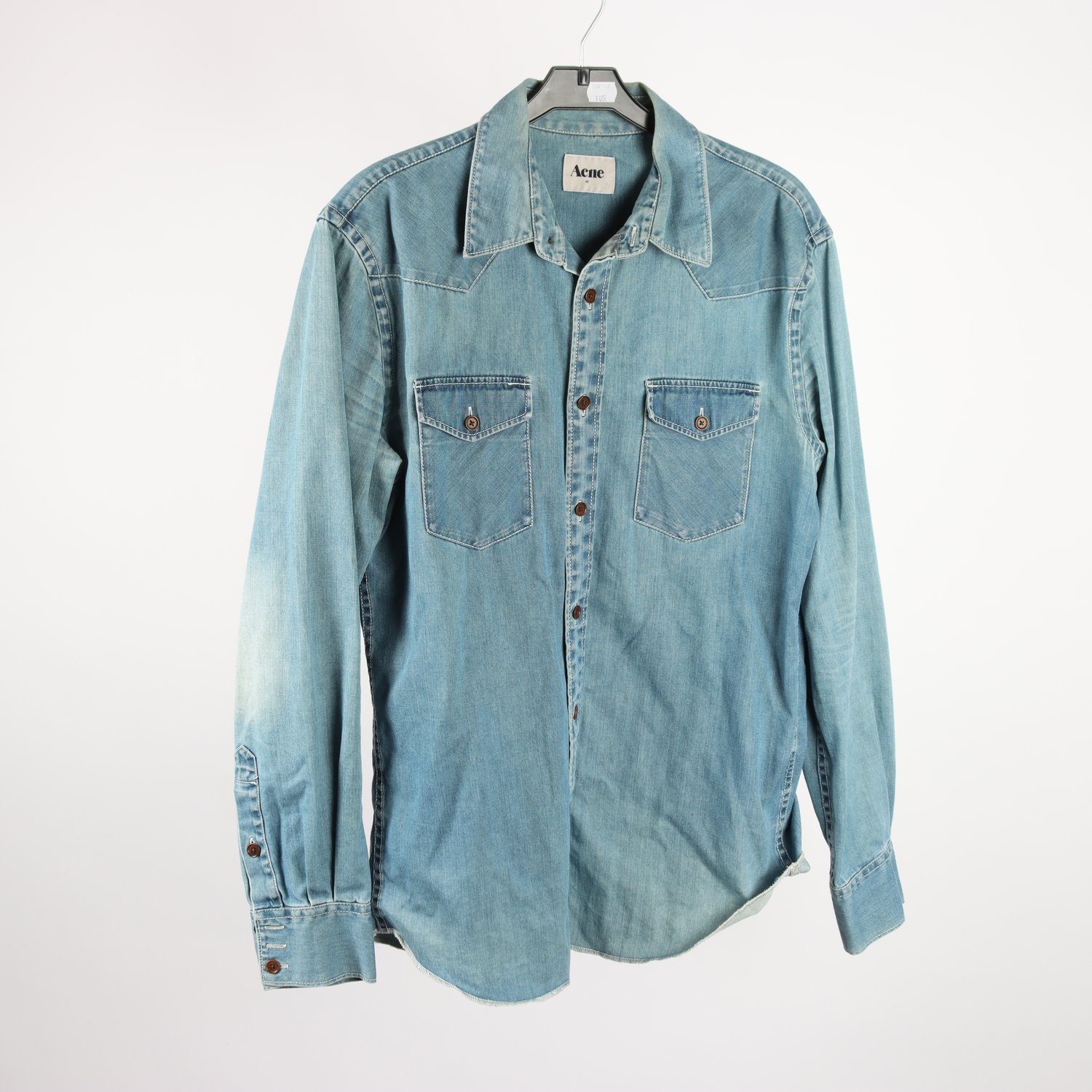 Jeansskjorta, Acne, blå, stl. 48