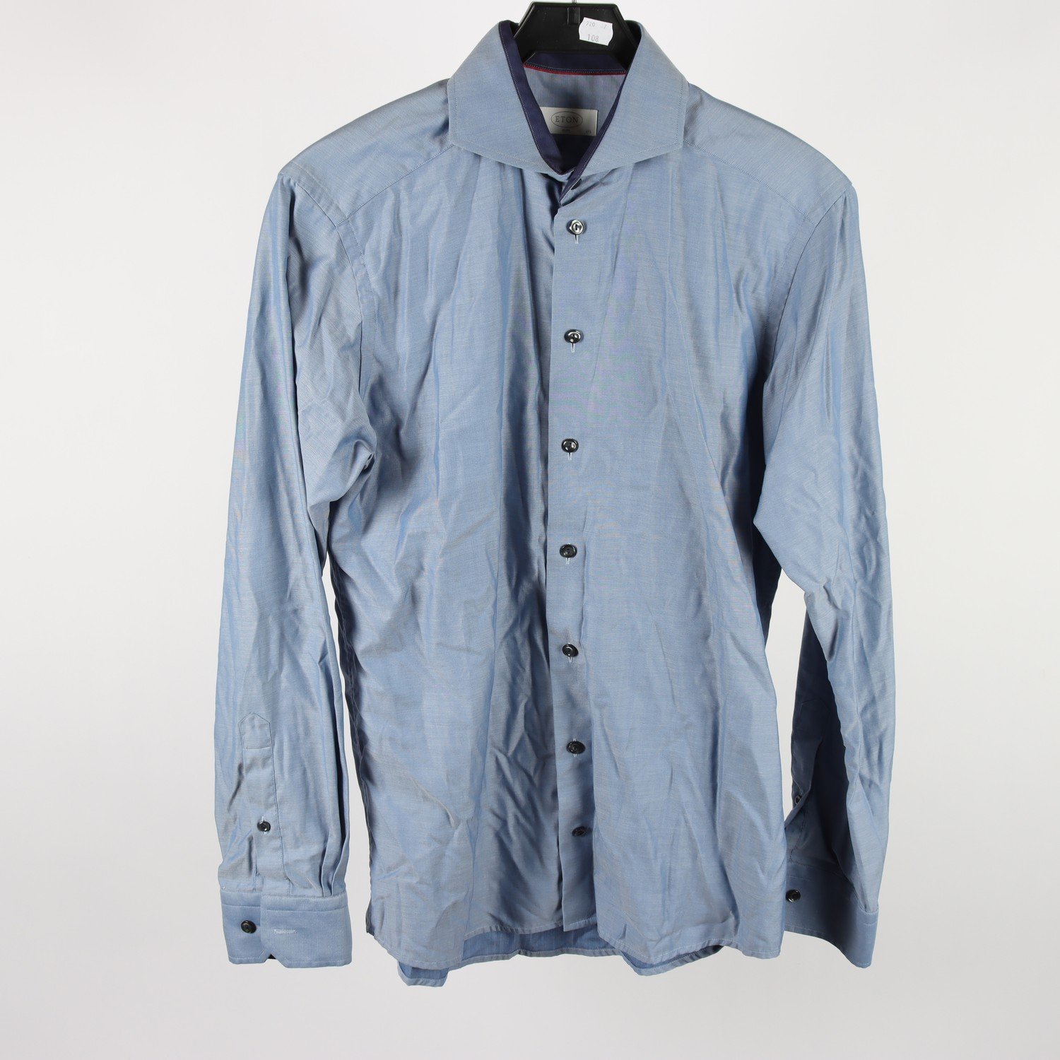 Skjorta, Eton, blå, stl. 39/15½, (M)