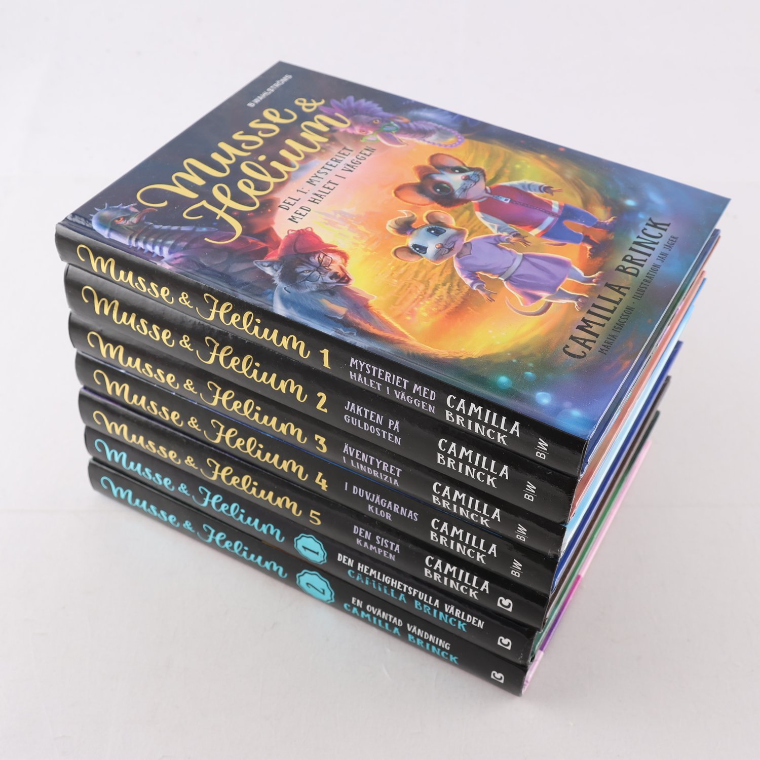 Musse & Helium, del 1-5 i första serien + del 1-2 i andra serien
