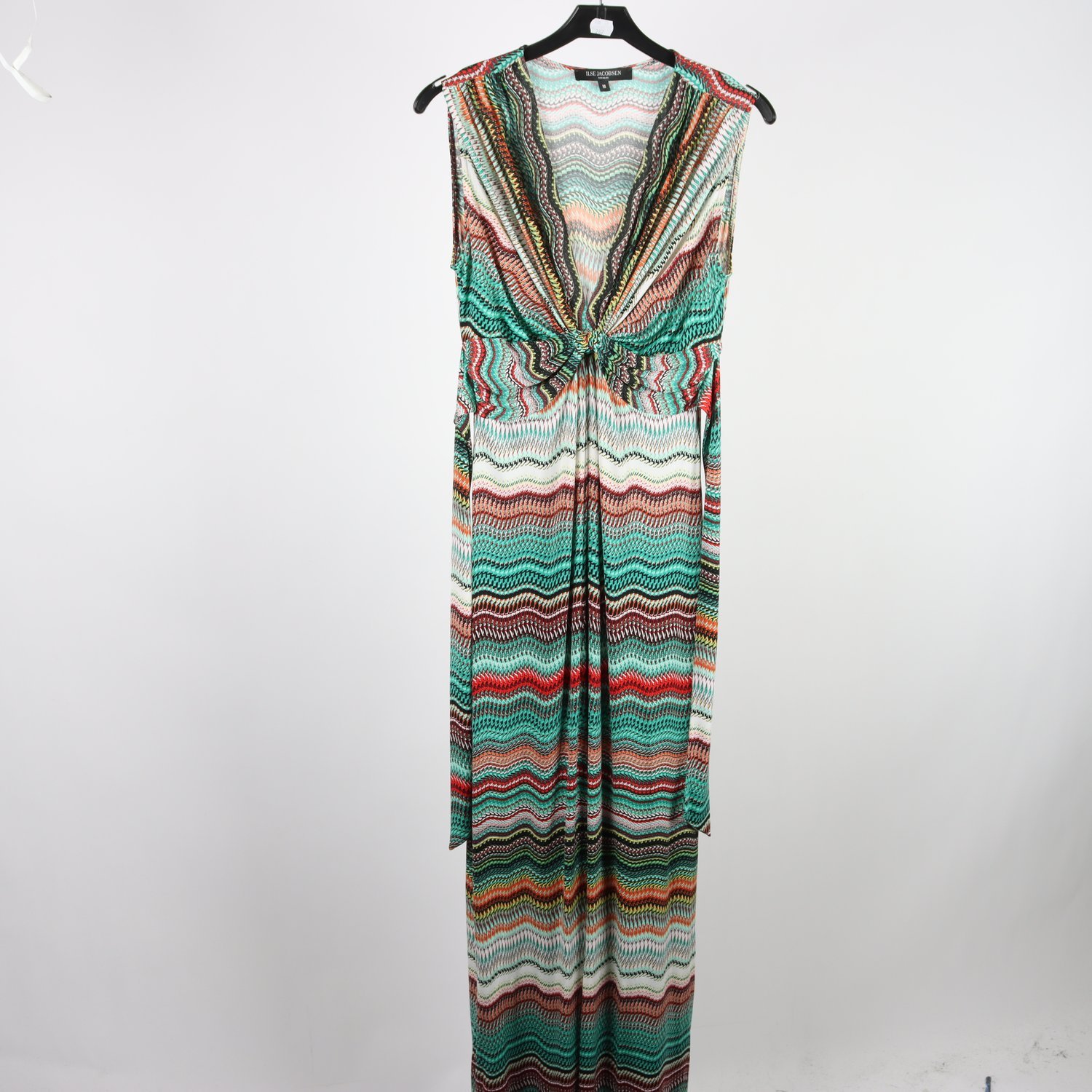 Klänning, Ilse Jacobsen, grön, orange, stl. M.