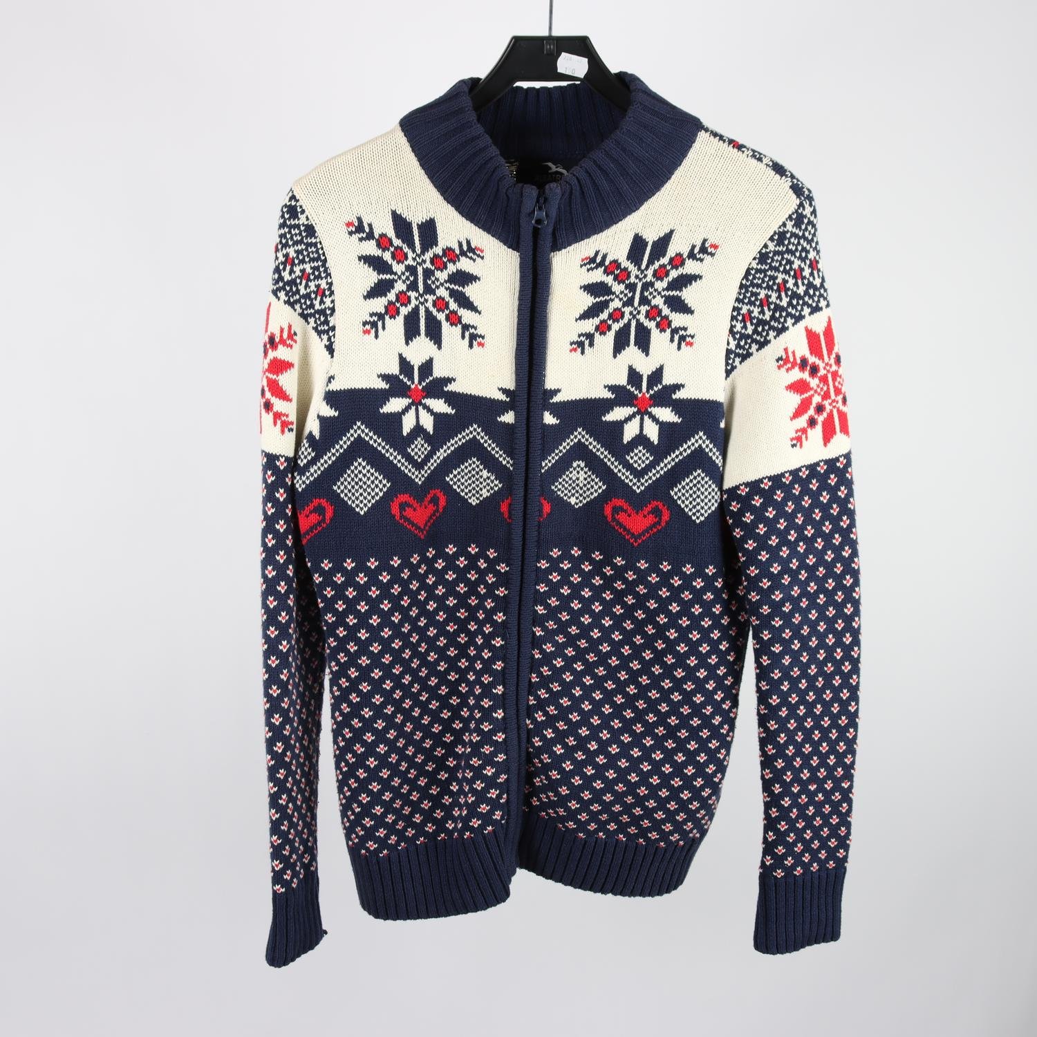 Jultröja, Albatross, blå, vit, stl. XXL