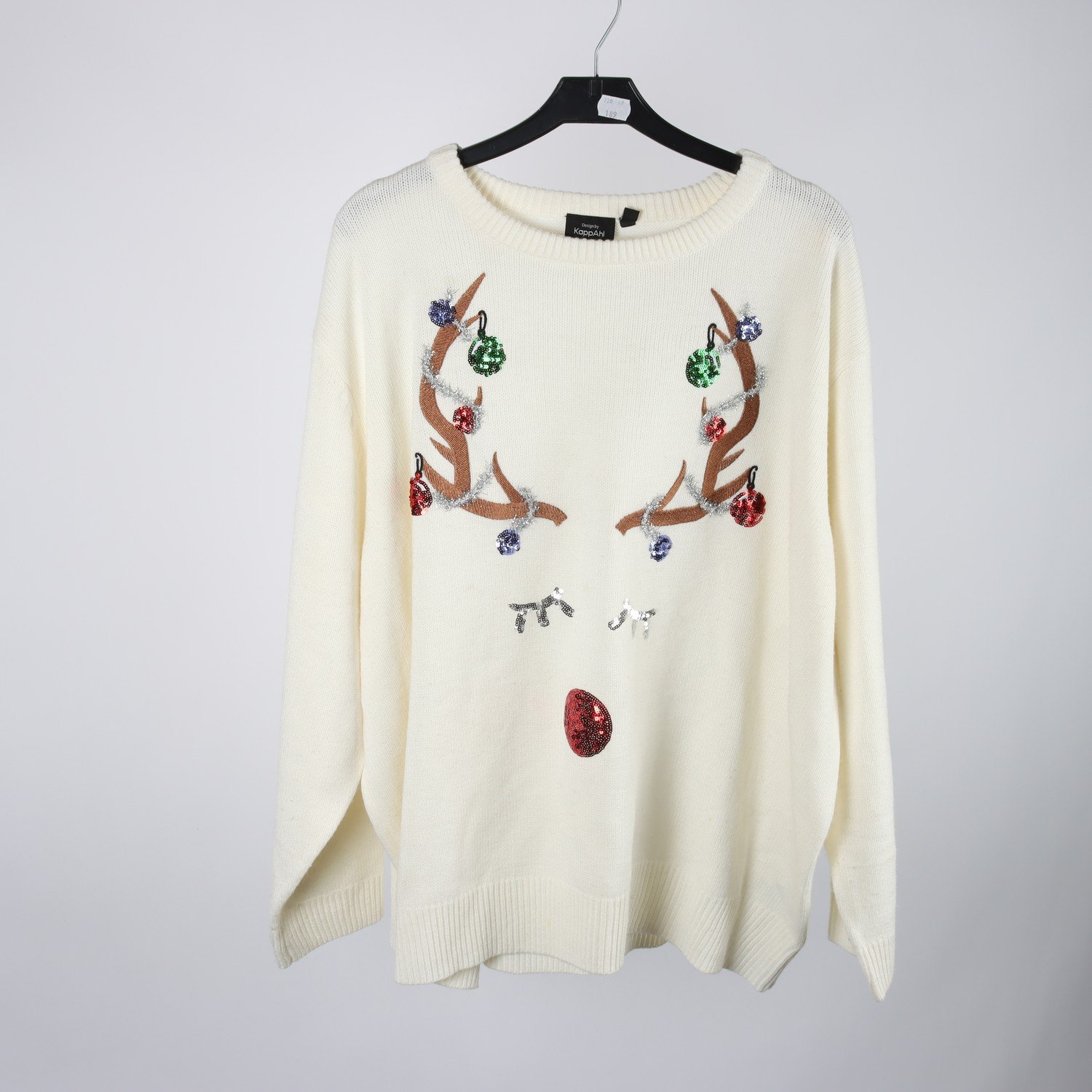 Jultröja, Kappahl, vit, stl. XXL