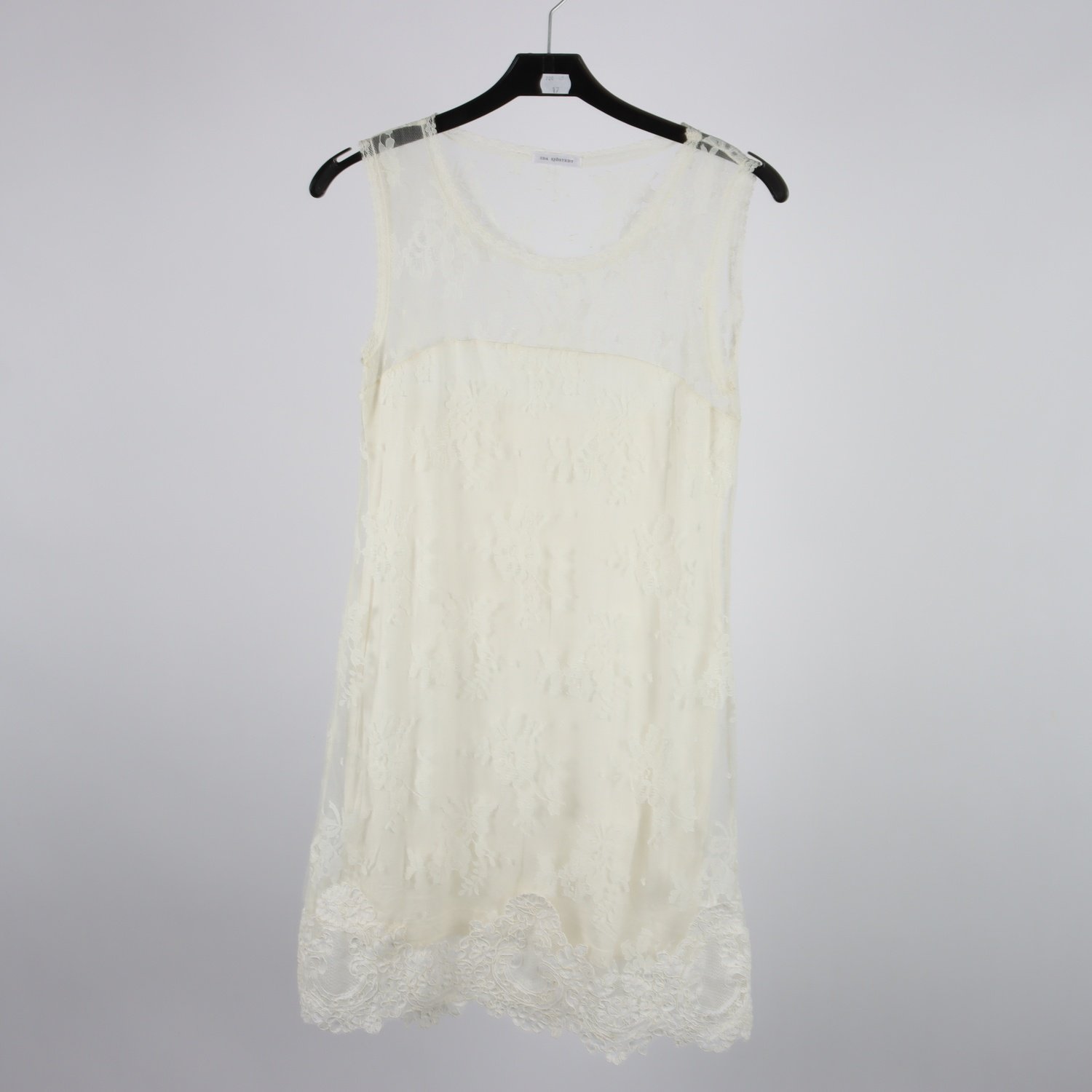 Klänning, Ida Sjöstedt, vit, nät, stl. XS