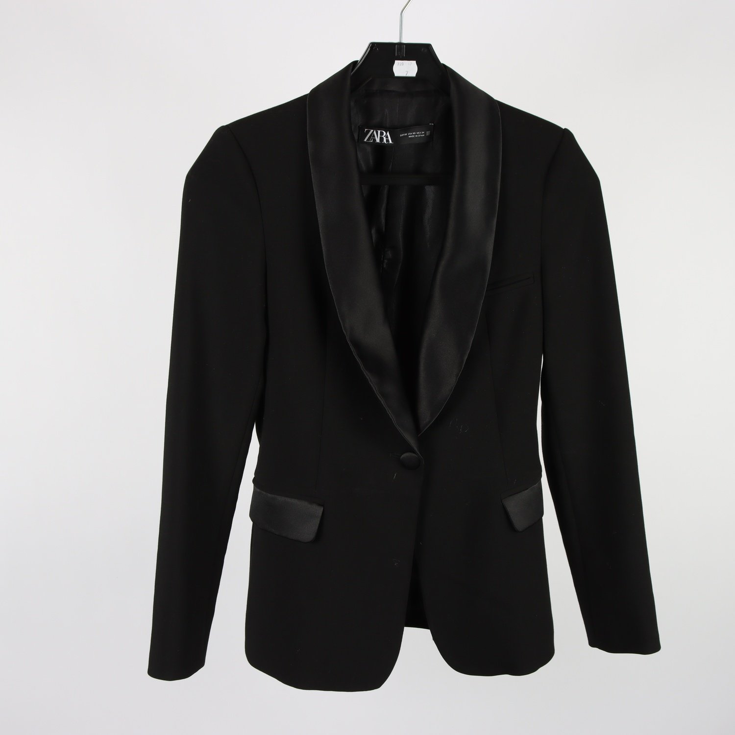 Kavaj, Zara, svart, med handskar, stl. XS