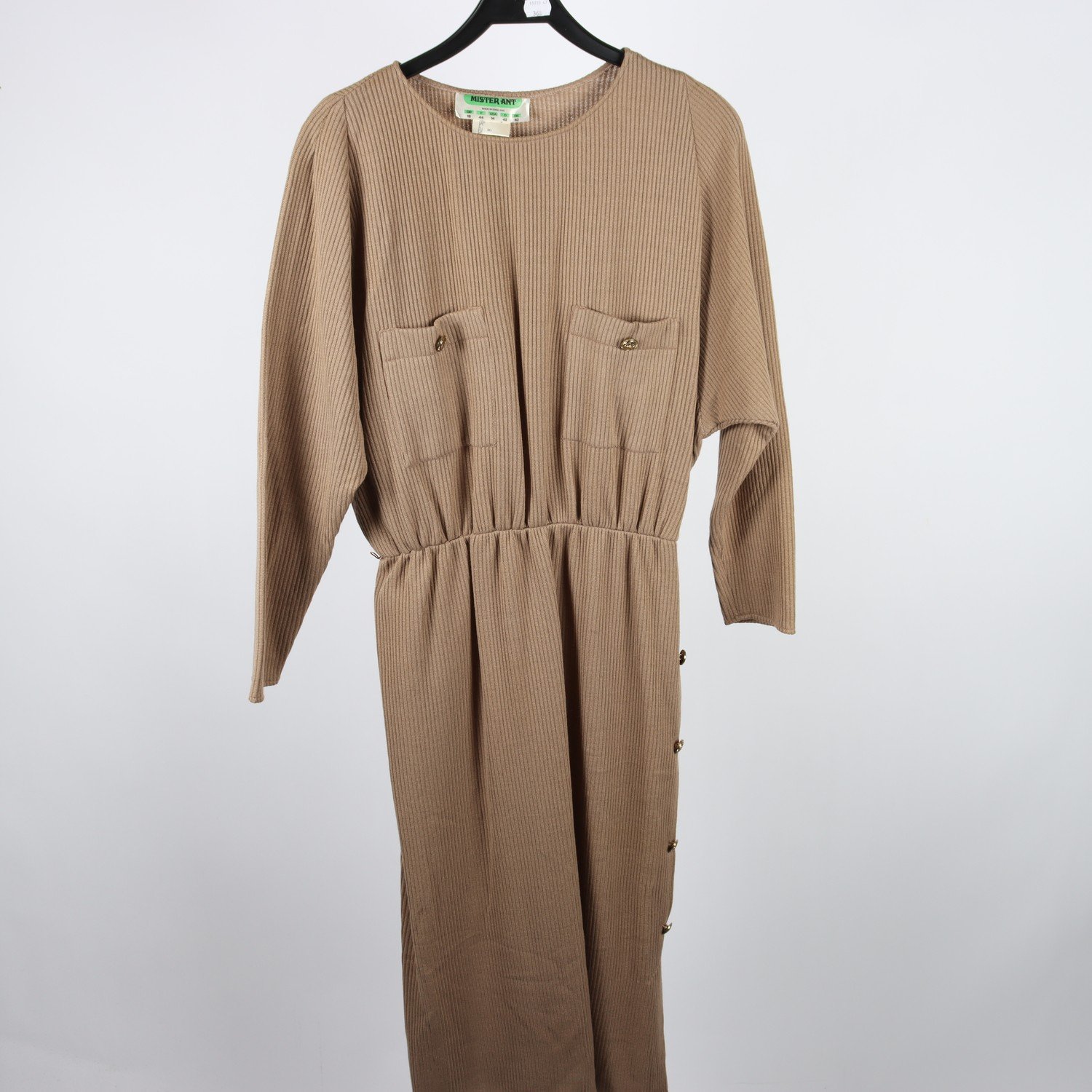 Klänning, vintage, Mister Ant, England, brun, stl. 42