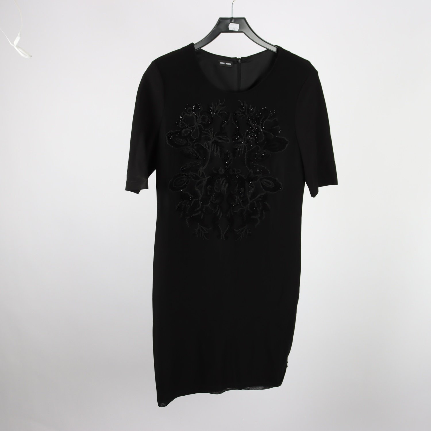 Klänning, Gerry Weber, svart, nät, stenar, stl. 38
