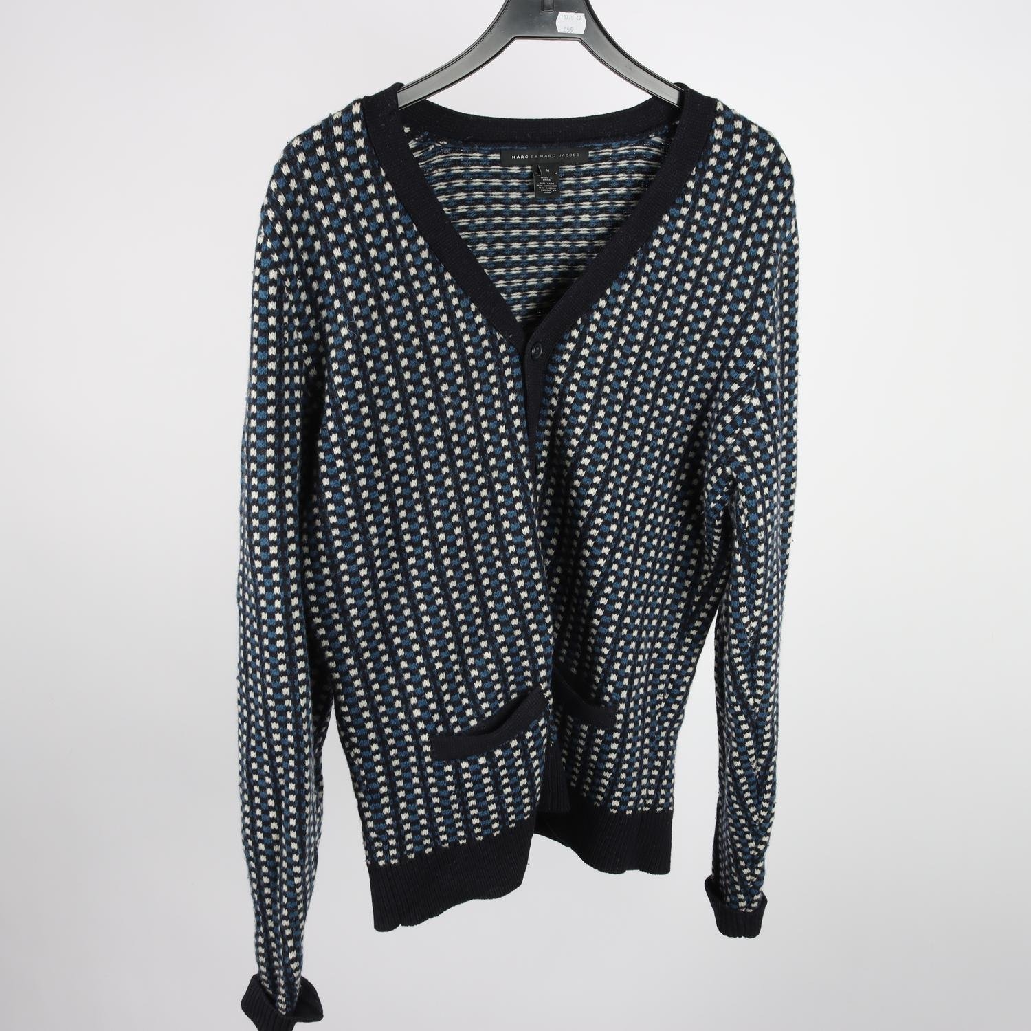 Kofta, Marc By Marc Jacobs, blå, vit, mönstrad, stl. M