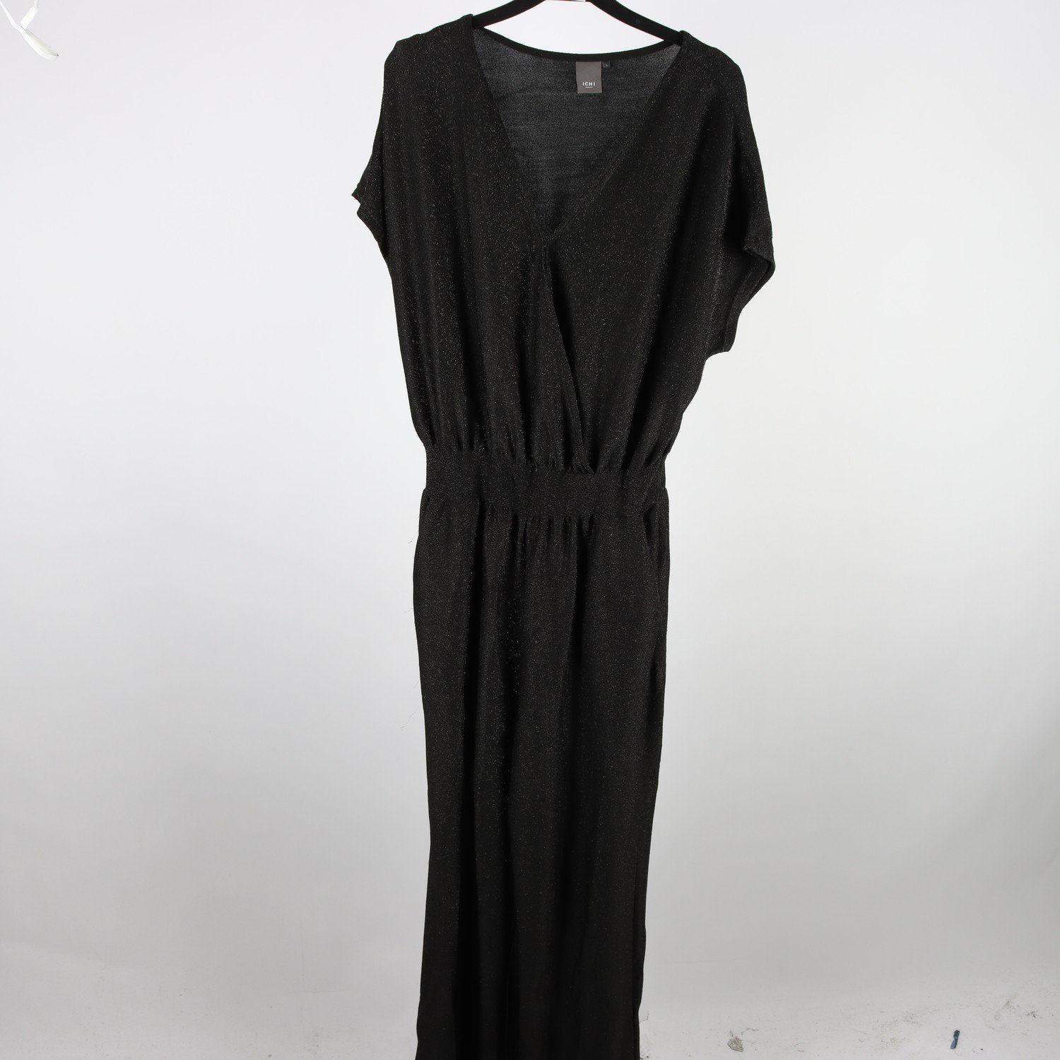 Klänning, Ichi, svart, glittrig, stl. L