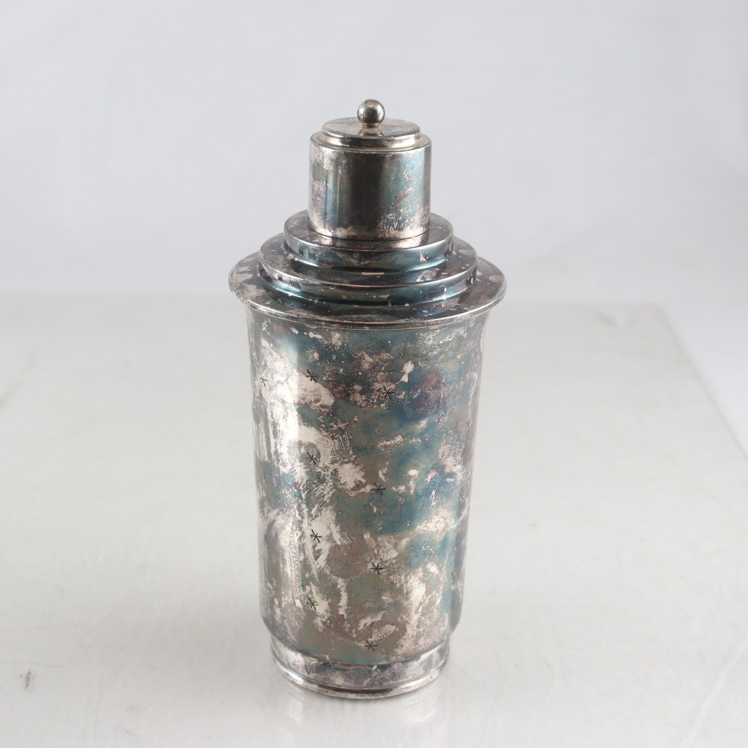 Shaker, nysilver, Art Deco, Enessko