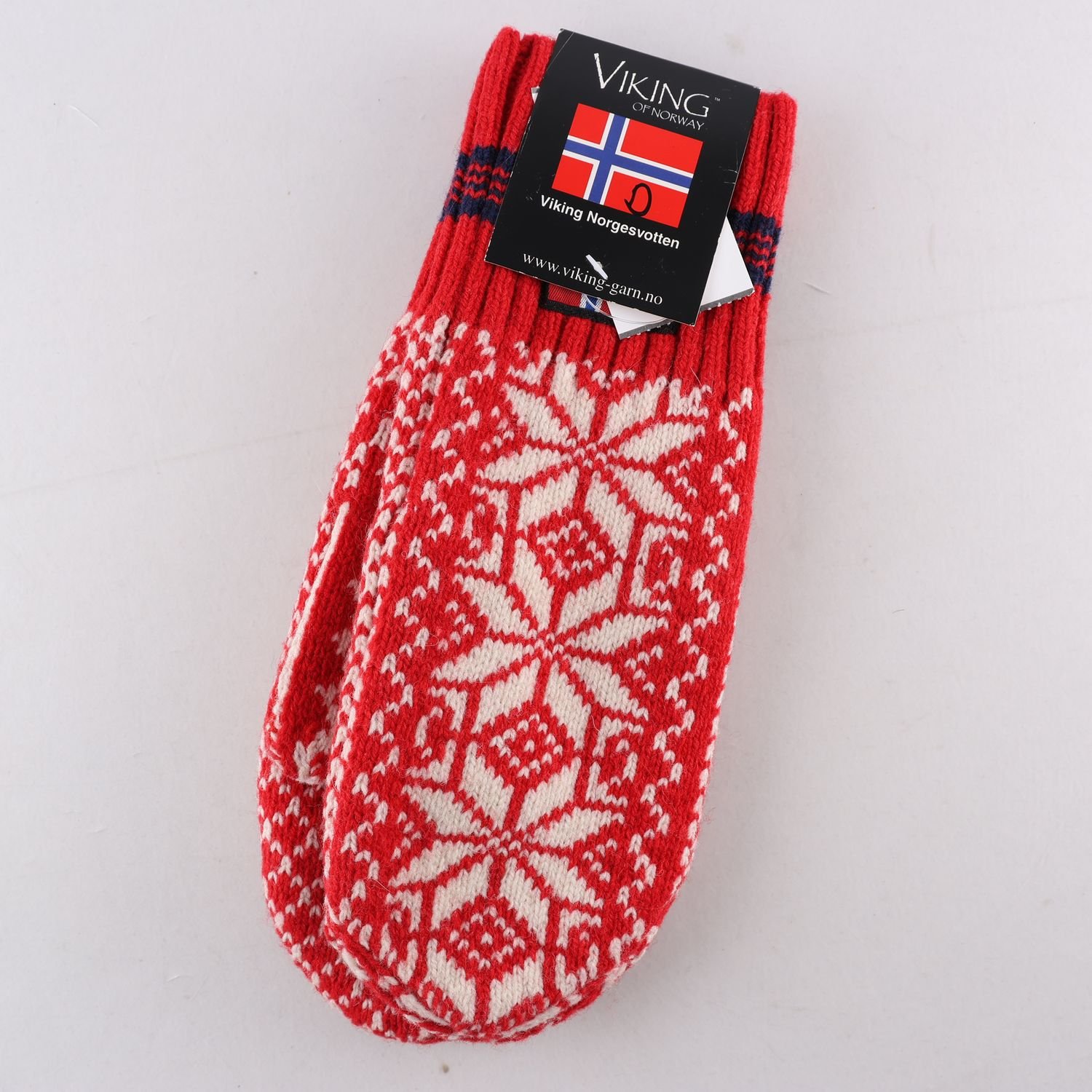 Vantar, Viking of Norway, röd, vit, ull