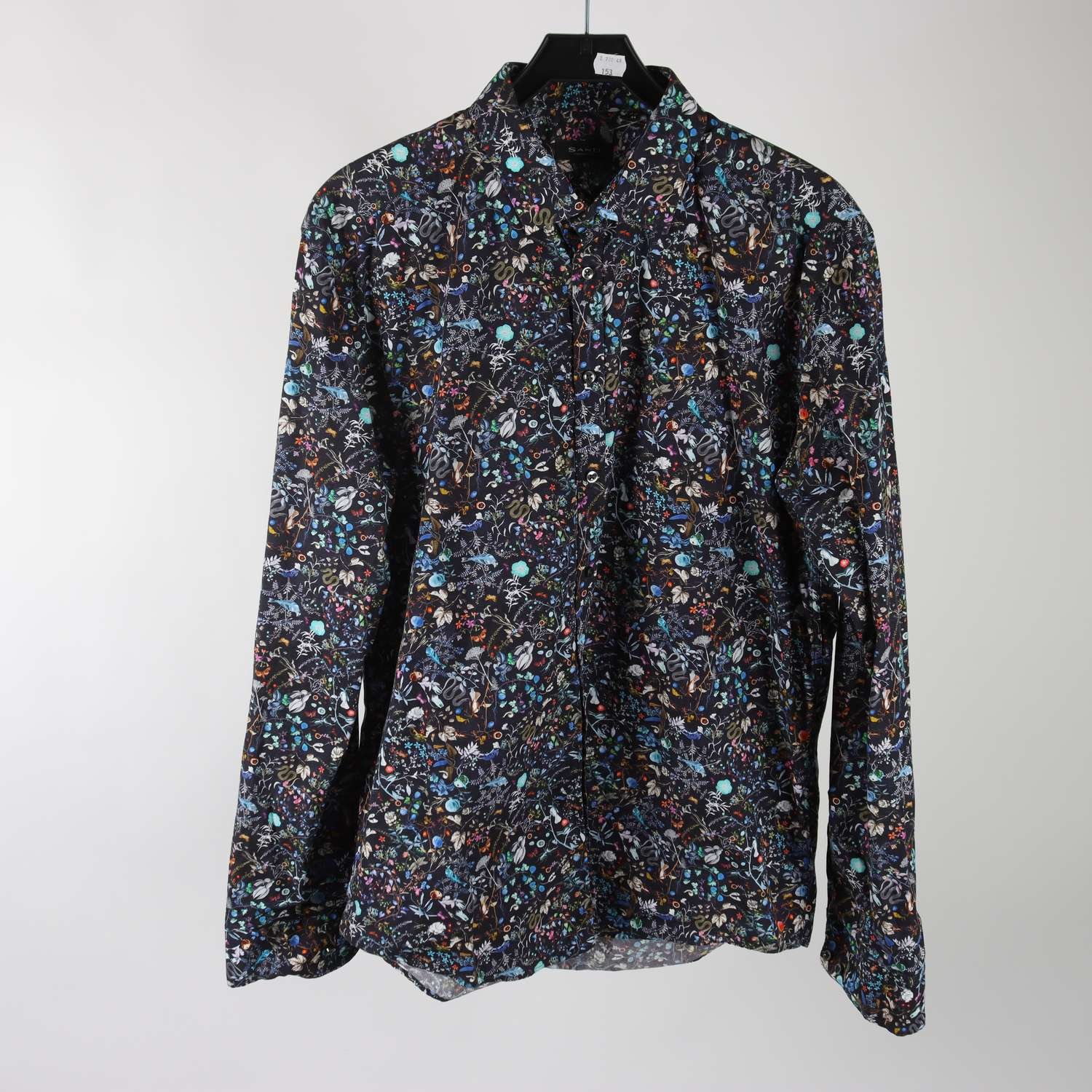 Skjorta, Sand, mönstrad, stl. 17½ / 44 (XL)