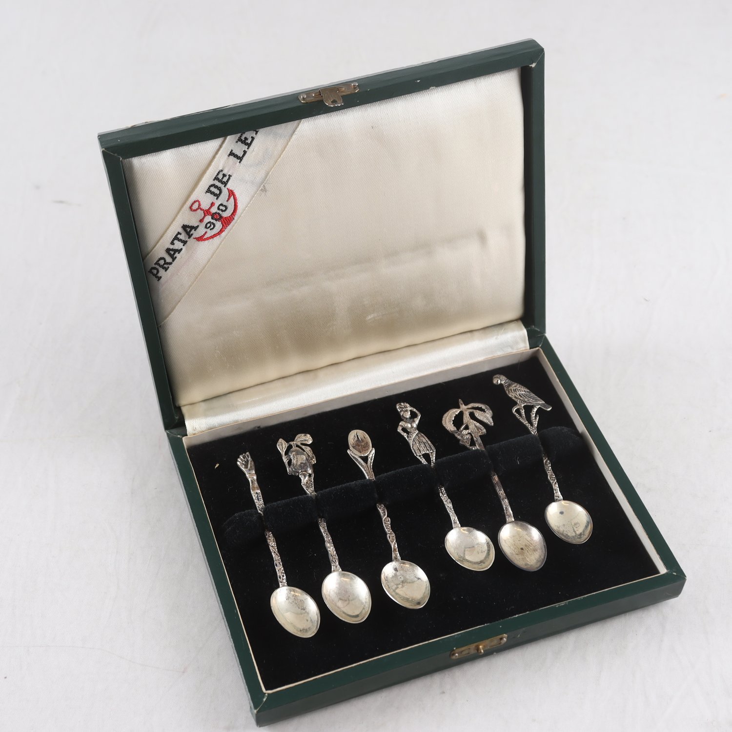 Kaffeskedar, silver, 833, Prata de Lei, Portugal, 6 st