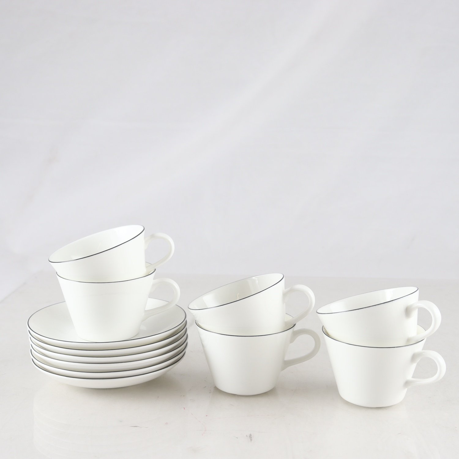 Kaffekoppar, ”Natur”, Siv & Stina Juhlin, Gustavsberg, 6 st. Samfraktas ej.