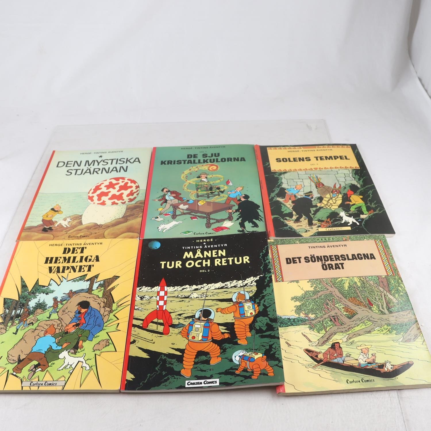 Hergé: Tintins äventyr, 6 volymer