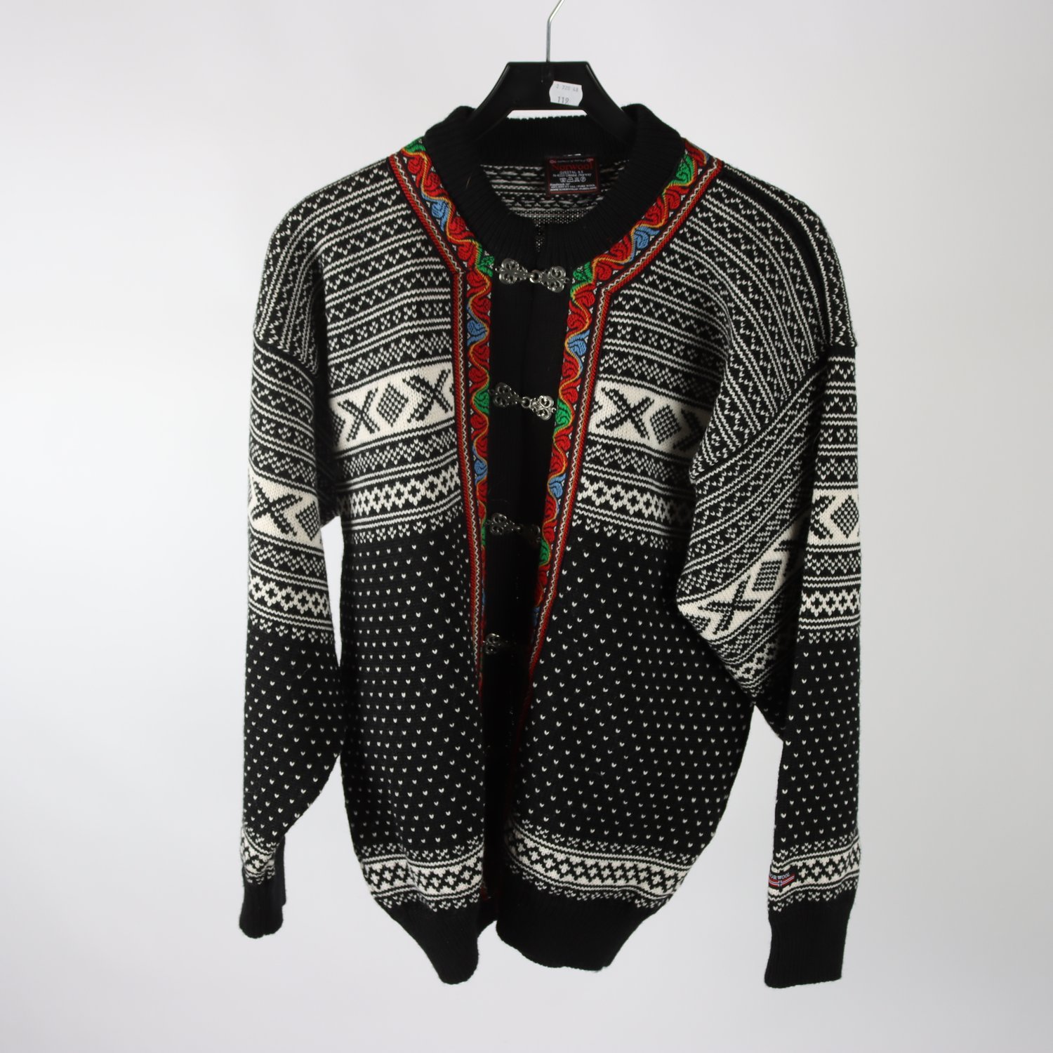 Tröja, Norwool Norway, svart, vit, stl. L