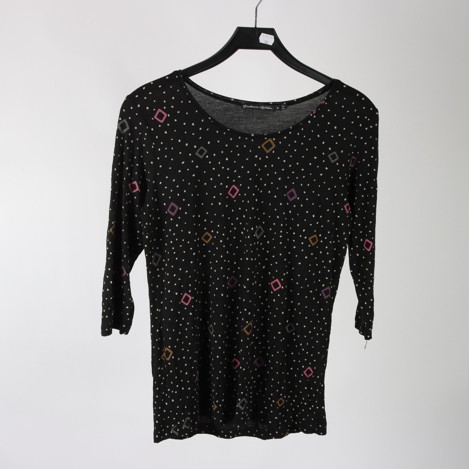 Tröja, Gudrun Sjödèn, svart, vit, mönstrad, stl. M