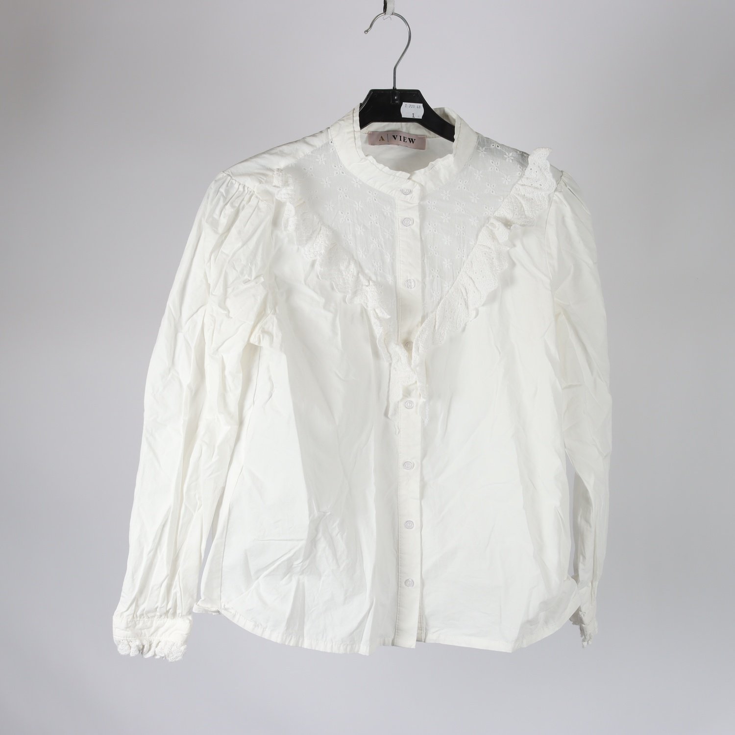 Blus, A-Wiew, vit, stl. 36