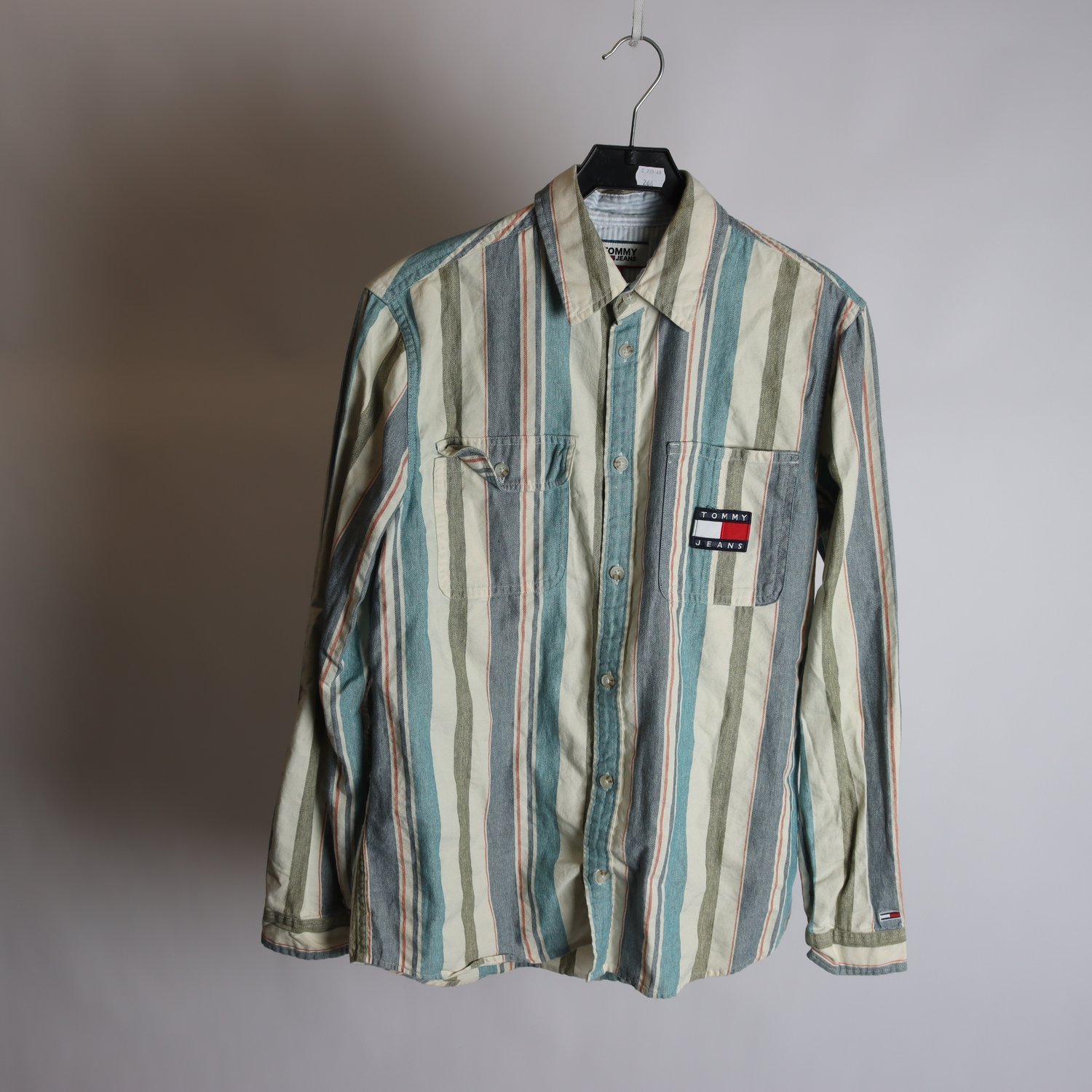 Skjorta, Tommy Hilfiger, flerfärgad, randig, stl. M