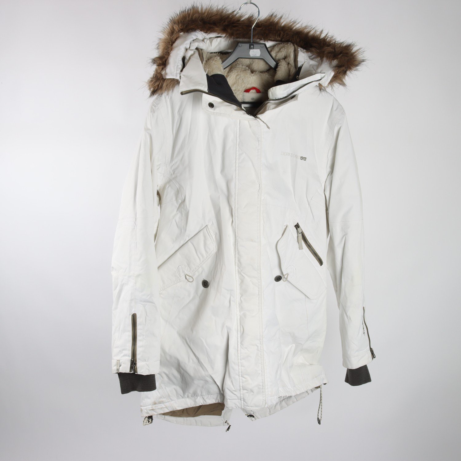 Vinterjacka, Didriksons, vit, stl. 42.