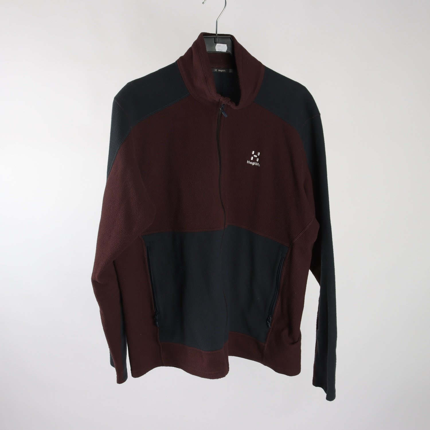 Fleecetröja, Haglöfs, blå, vinröd, stl. XXL.