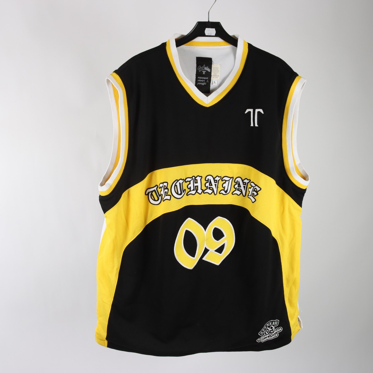 Linne, Technine, svart, gul, stl. L.