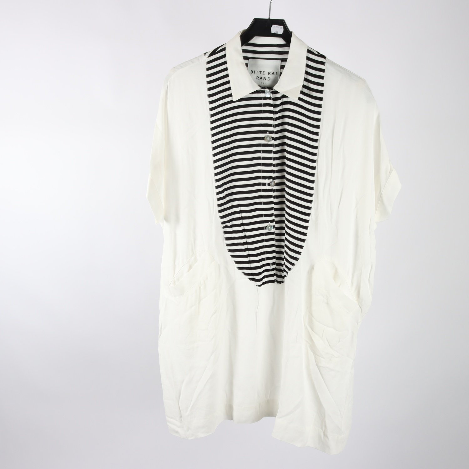 Klänning, Bitte Kai Rand, vit, svart, stl. 1 (XS/S) oversize