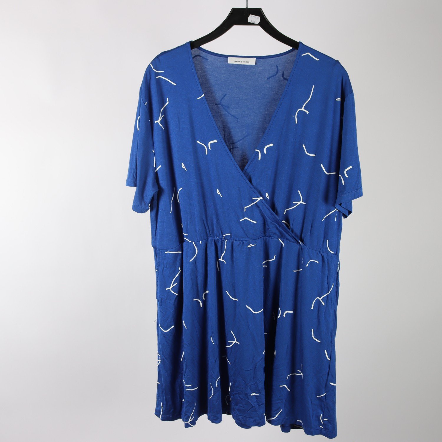 Klänning, Samsøe Samsøe, blå, vit, stl. XL